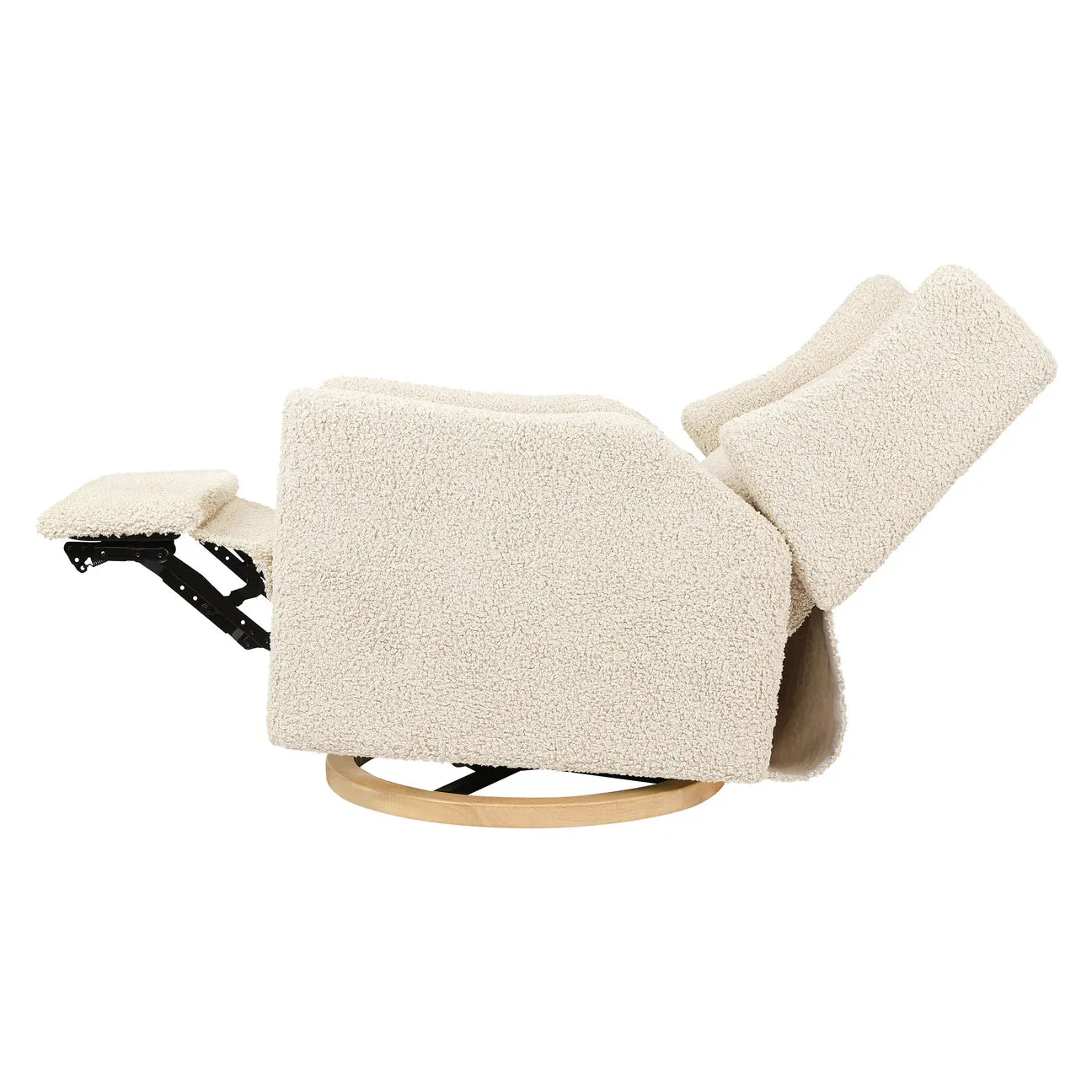 Pre-Order Kiwi Electronic Recliner and Swivel Glider in Teddy Loop with USB port - Teddy Loop
