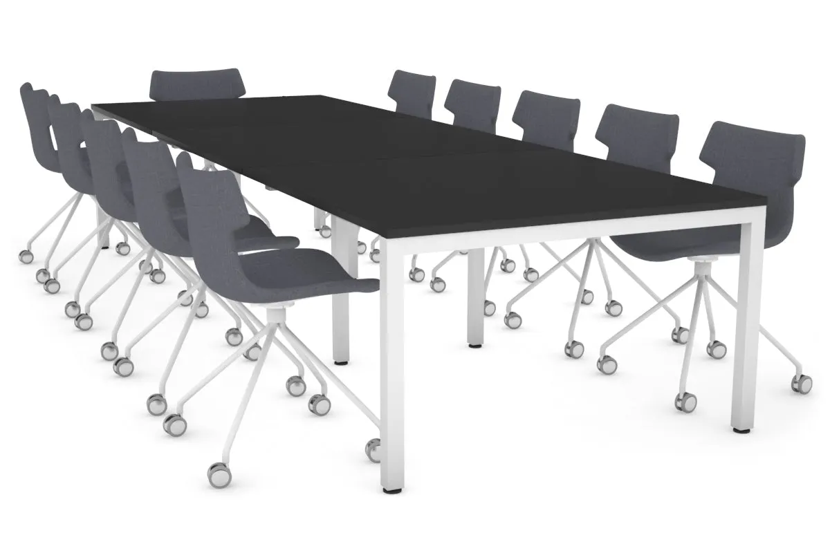 Quadro Square Legs Modern Boardroom Table [3600L x 1200W]