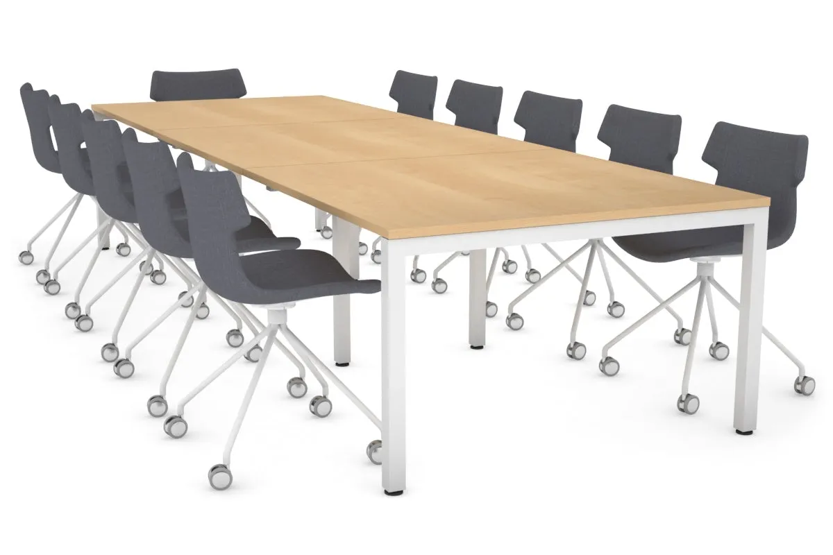 Quadro Square Legs Modern Boardroom Table [3600L x 1200W]