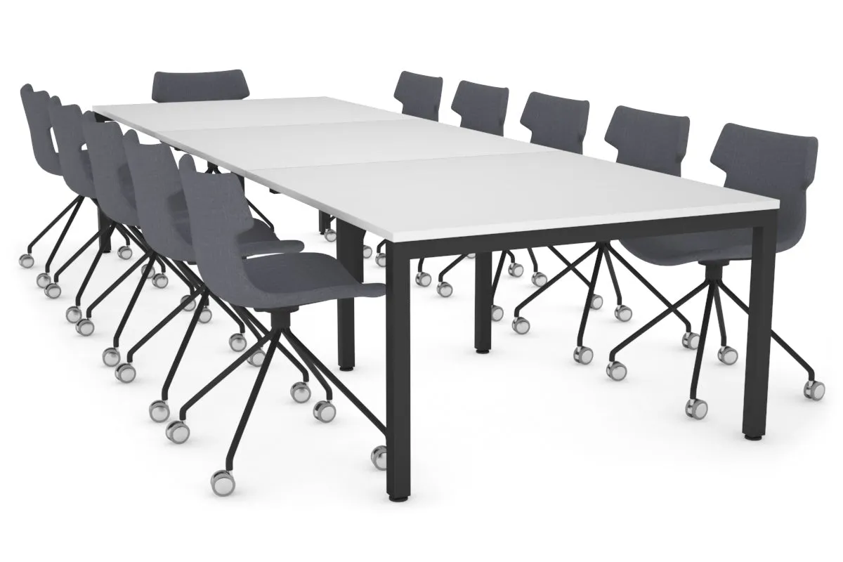 Quadro Square Legs Modern Boardroom Table [3600L x 1200W]
