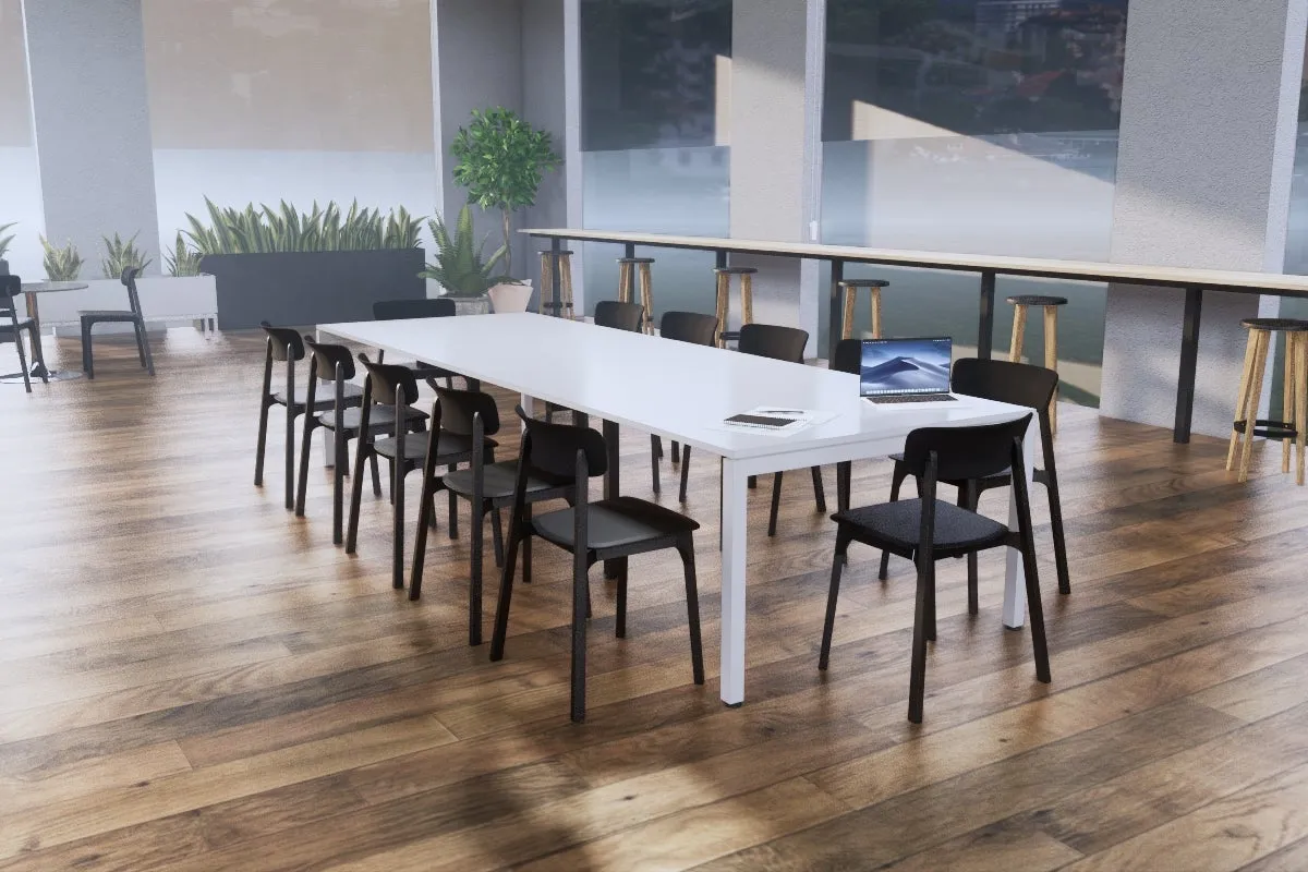 Quadro Square Legs Modern Boardroom Table [3600L x 1200W]