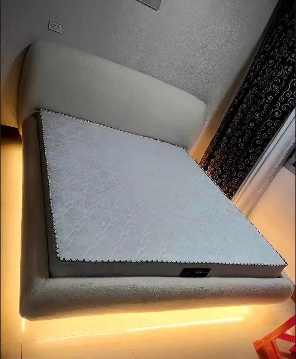 Remi Boucle Floating Bed Frame