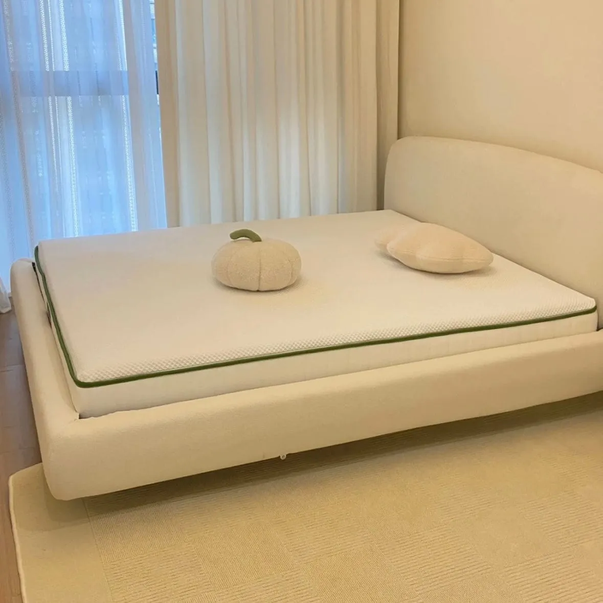 Remi Boucle Floating Bed Frame