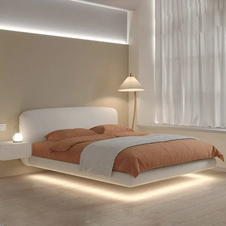 Remi Boucle Floating Bed Frame