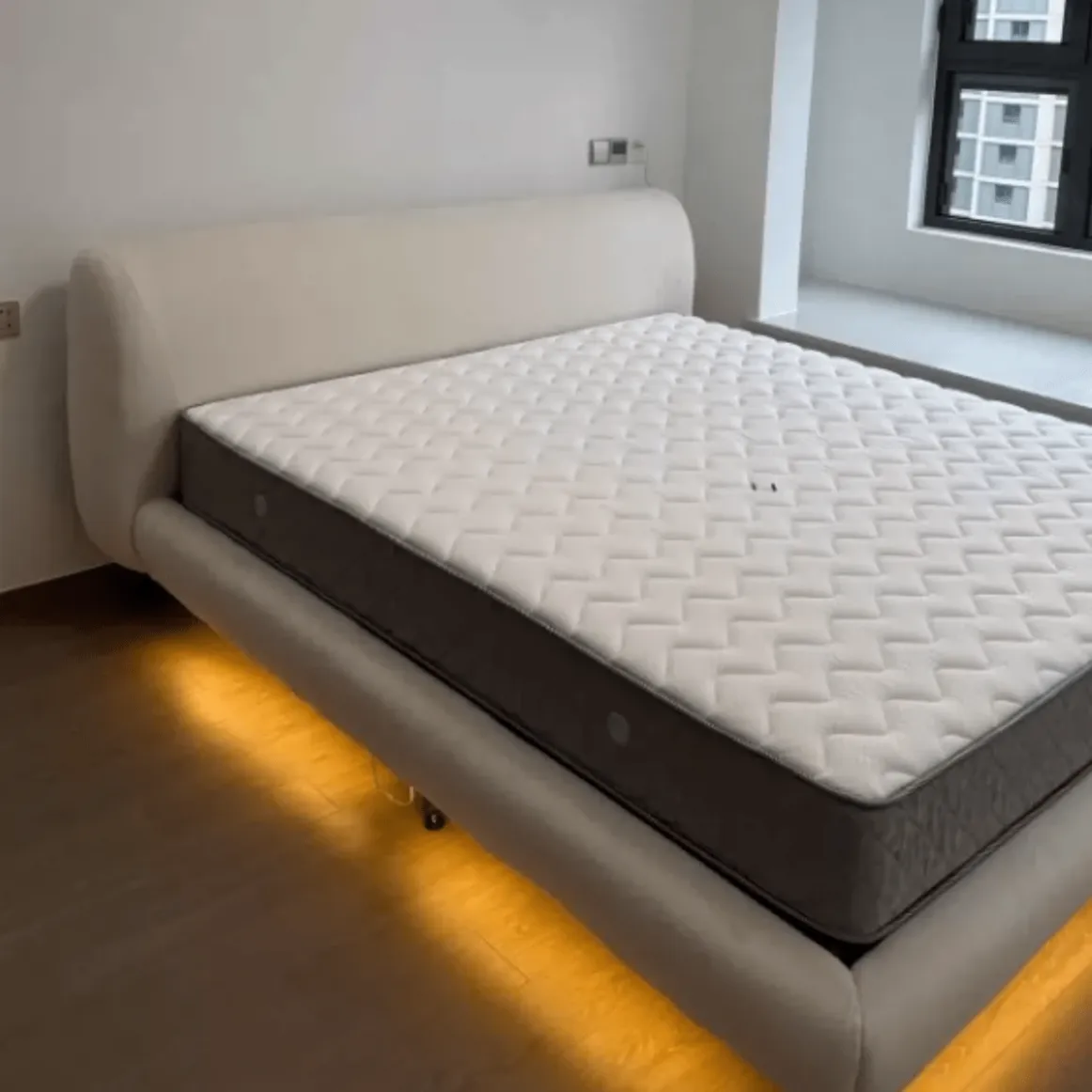 Remi Boucle Floating Bed Frame