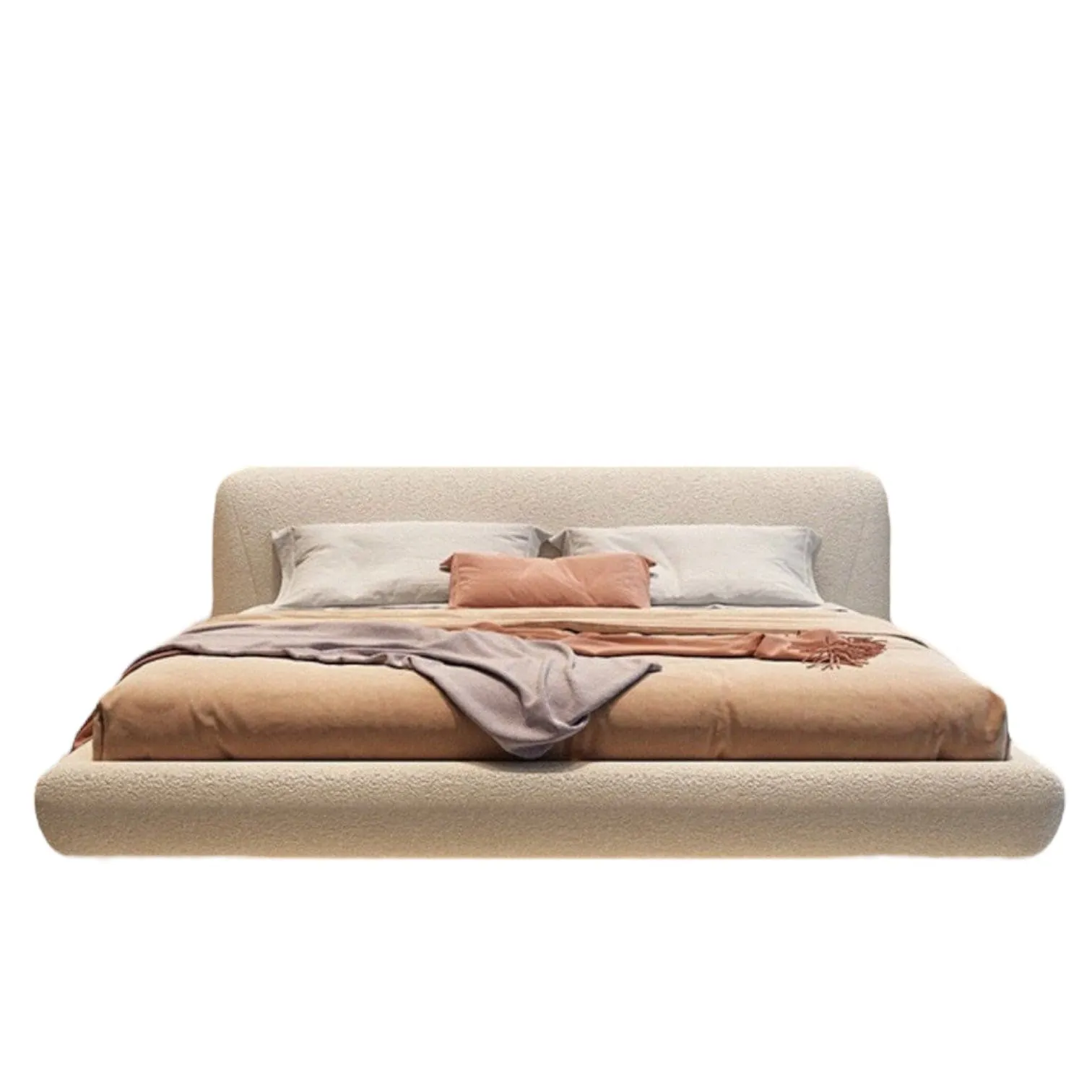 Remi Boucle Floating Bed Frame