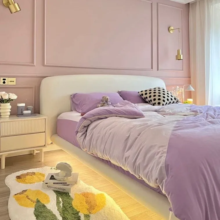 Remi Boucle Floating Bed Frame