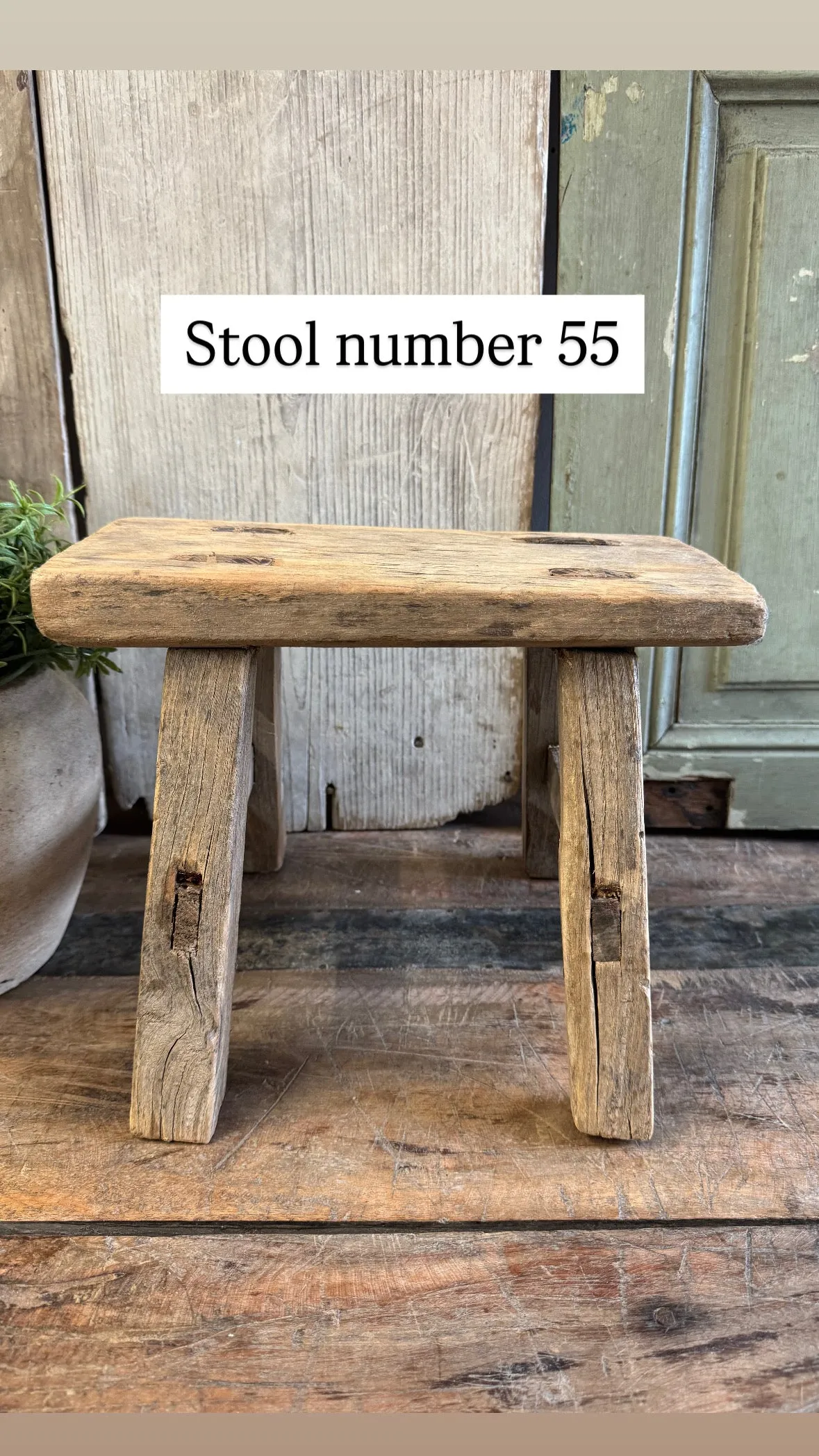 Rustic Vintage Stools - Small