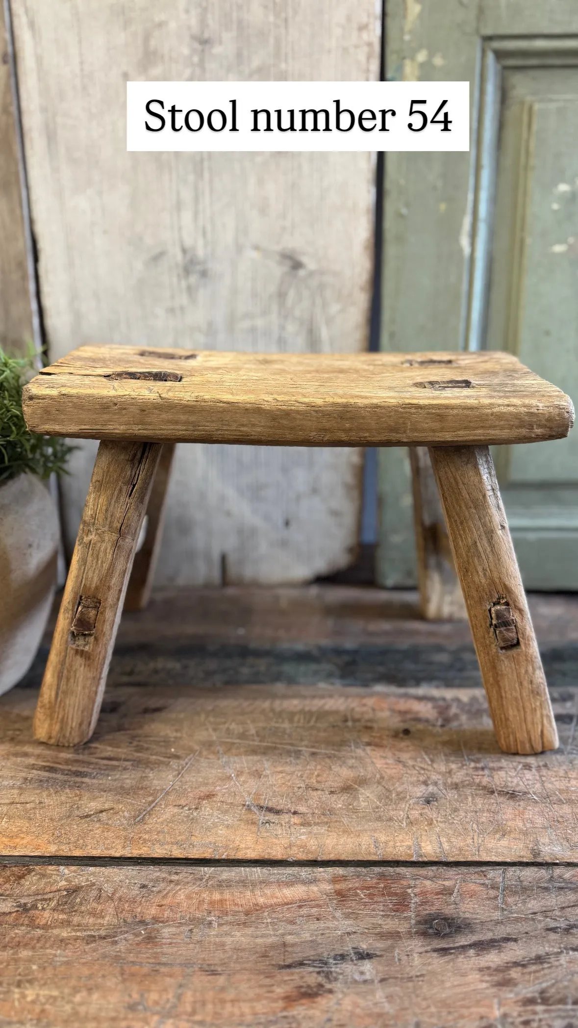Rustic Vintage Stools - Small