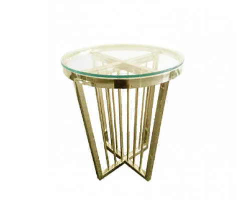 Salina Coffee Table - ClearTop - 45cm Gold