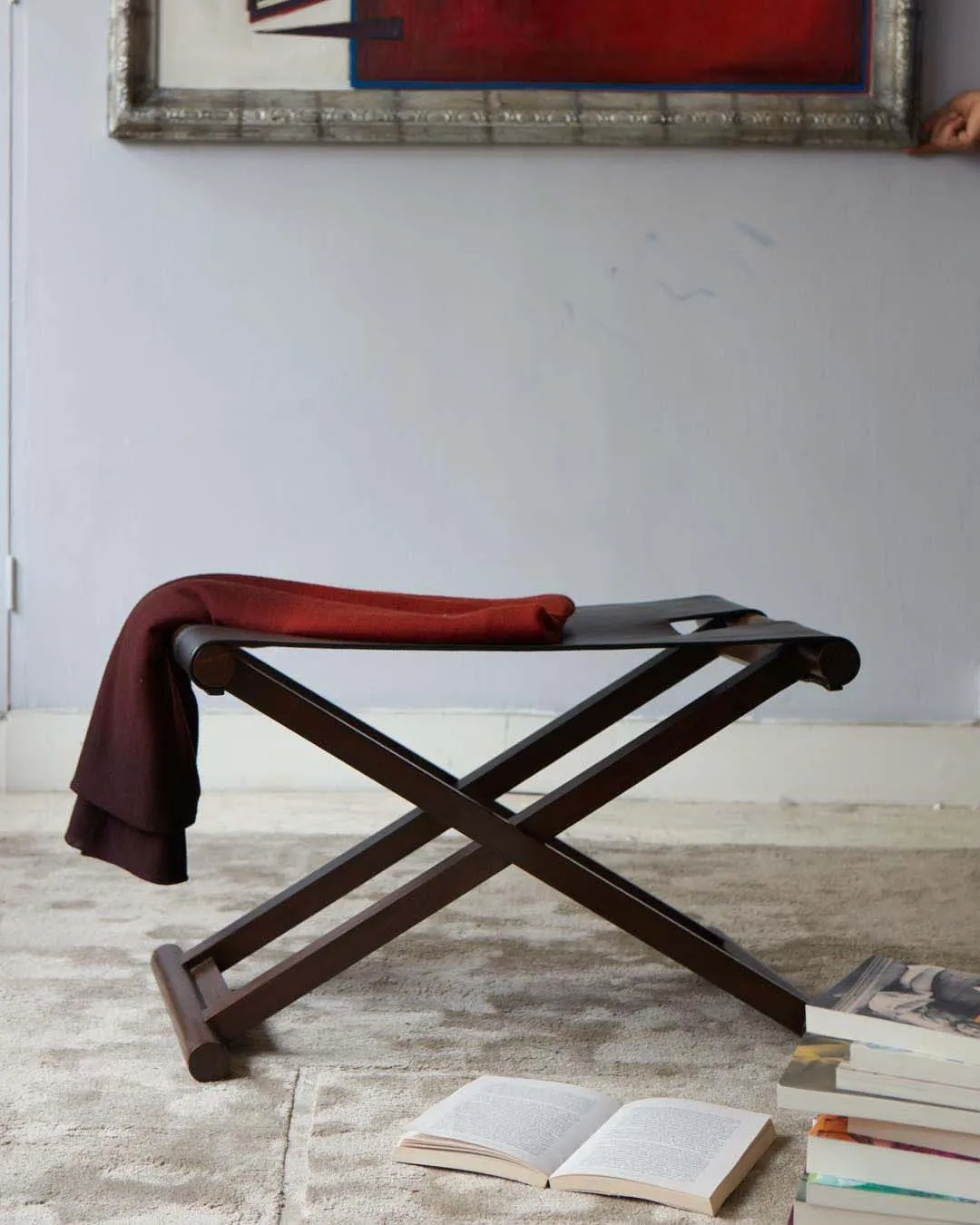Shikari Leather Stool