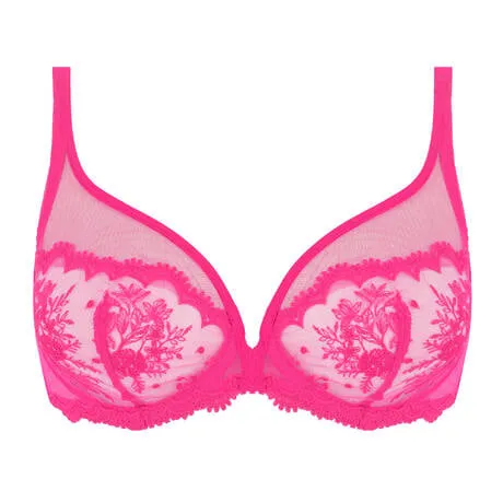 Simone Perele Saga Dcollet Plongeant Bra, 364 Raspberry