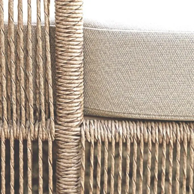 Skyline Design Natural Finish Calyxto Rattan Outdoor Chaise Lounger