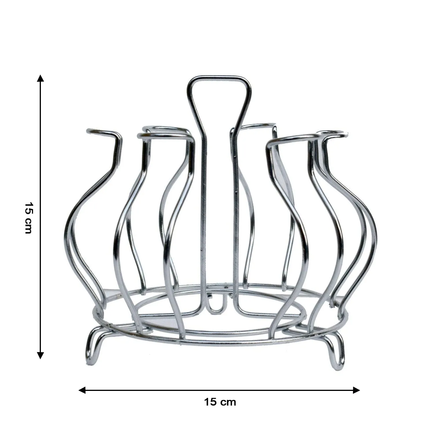 Stainless Steel Glass Holder Glass Hanging Organizer for Kitchen Bars Pubs (MOQ :- 2 Pc)