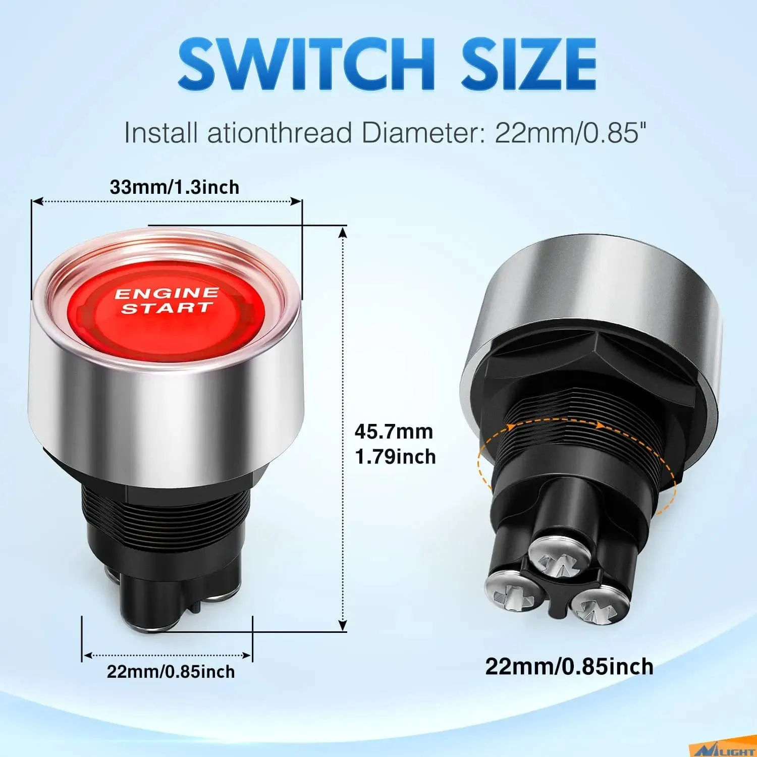 Start Engine Button Switch Red