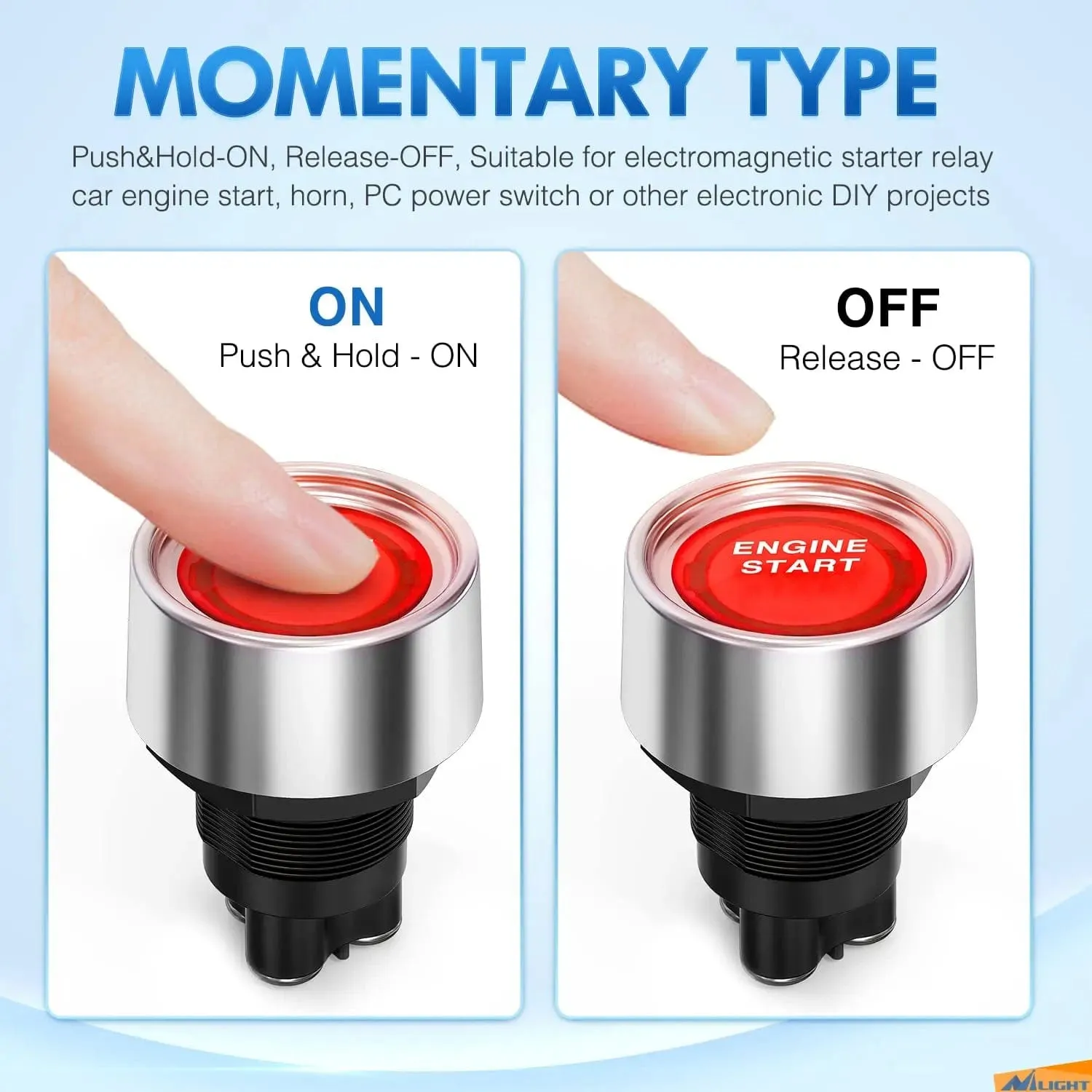 Start Engine Button Switch Red