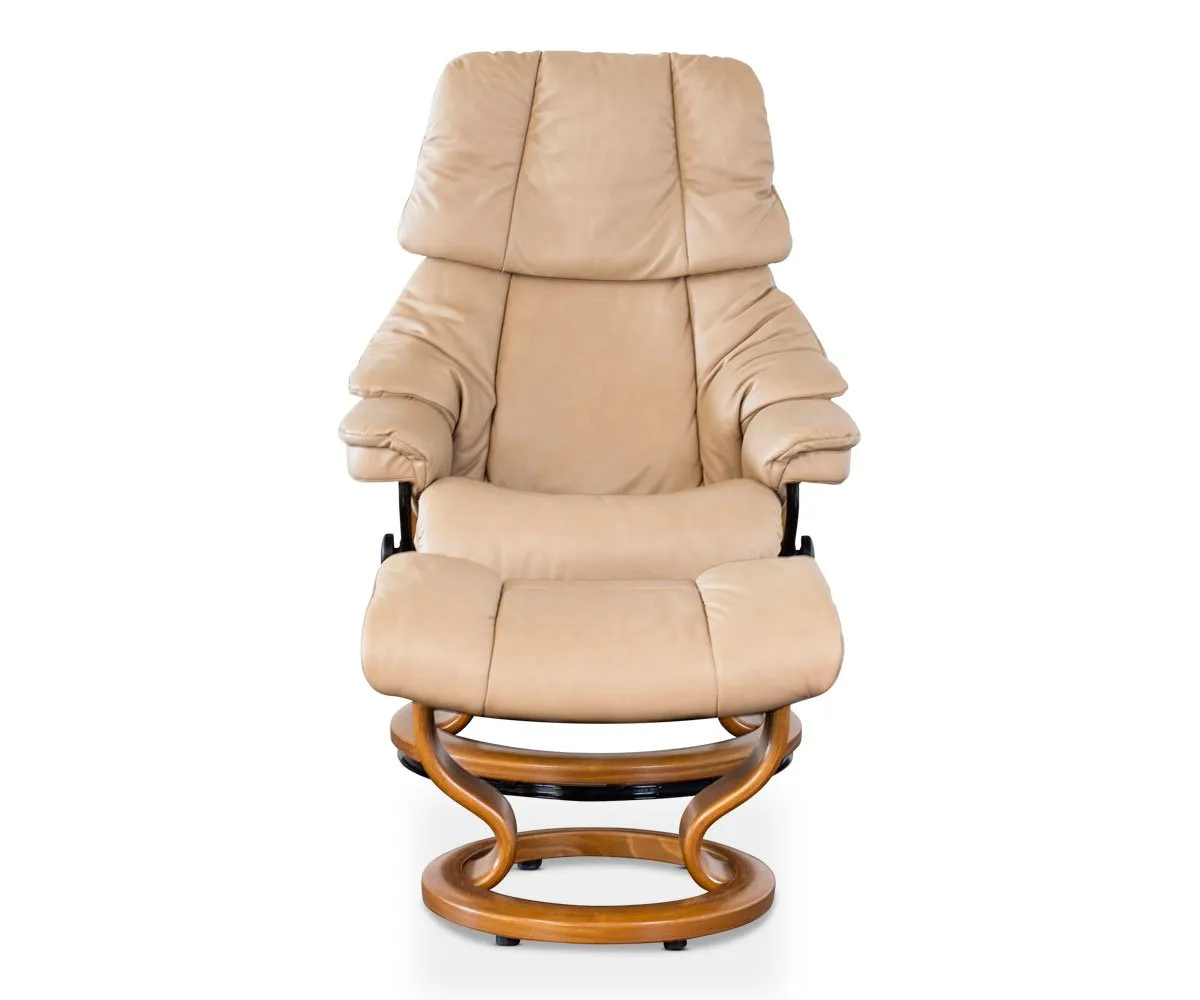 Stressless® Reno Recliner & Ottoman