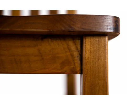 Teasel Dining Chair Set of 6 Solid Pine Timber Wood Seat - Rustic Oak