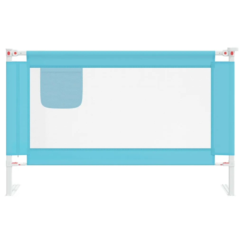 Toddler Safety Bed Rail Blue 120x25 cm Fabric