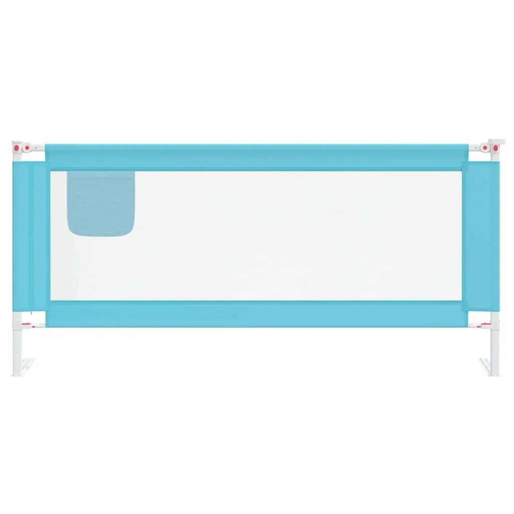 Toddler Safety Bed Rail Blue 200x25 cm Fabric