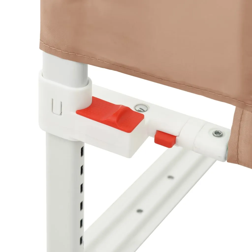 Toddler Safety Bed Rail Taupe 140x25 cm Fabric