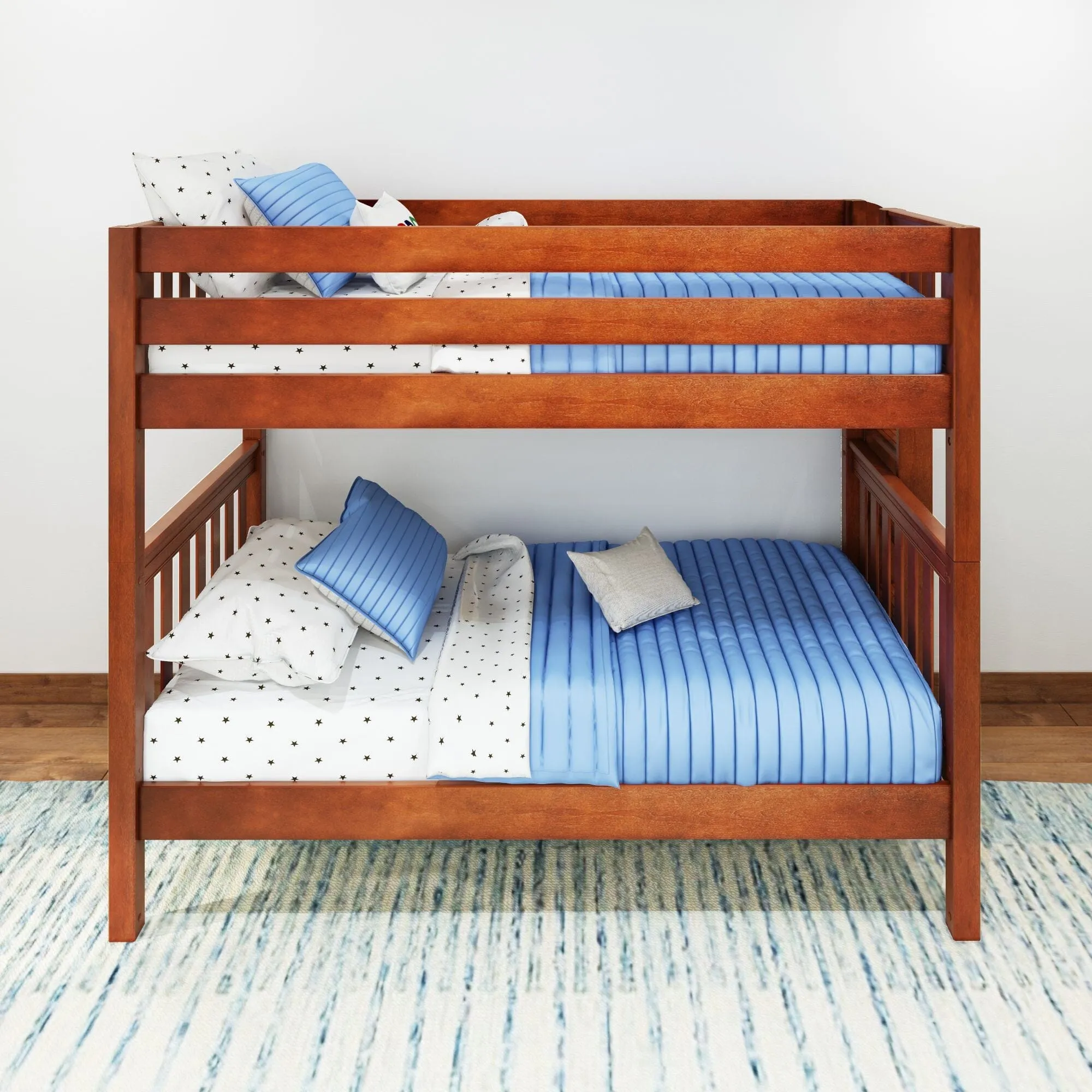 Twin Bunk Bed with Ladder on End