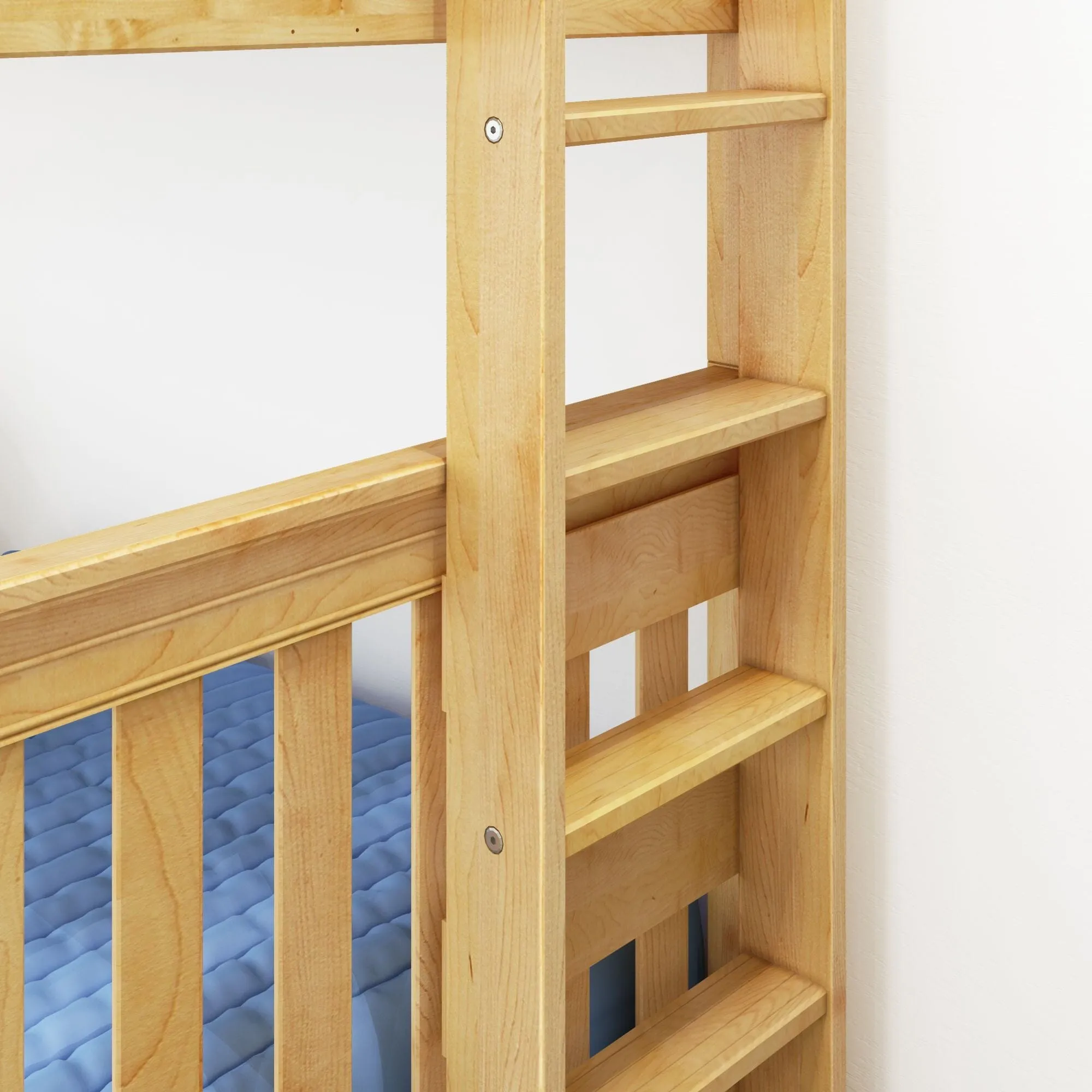 Twin Bunk Bed with Ladder on End