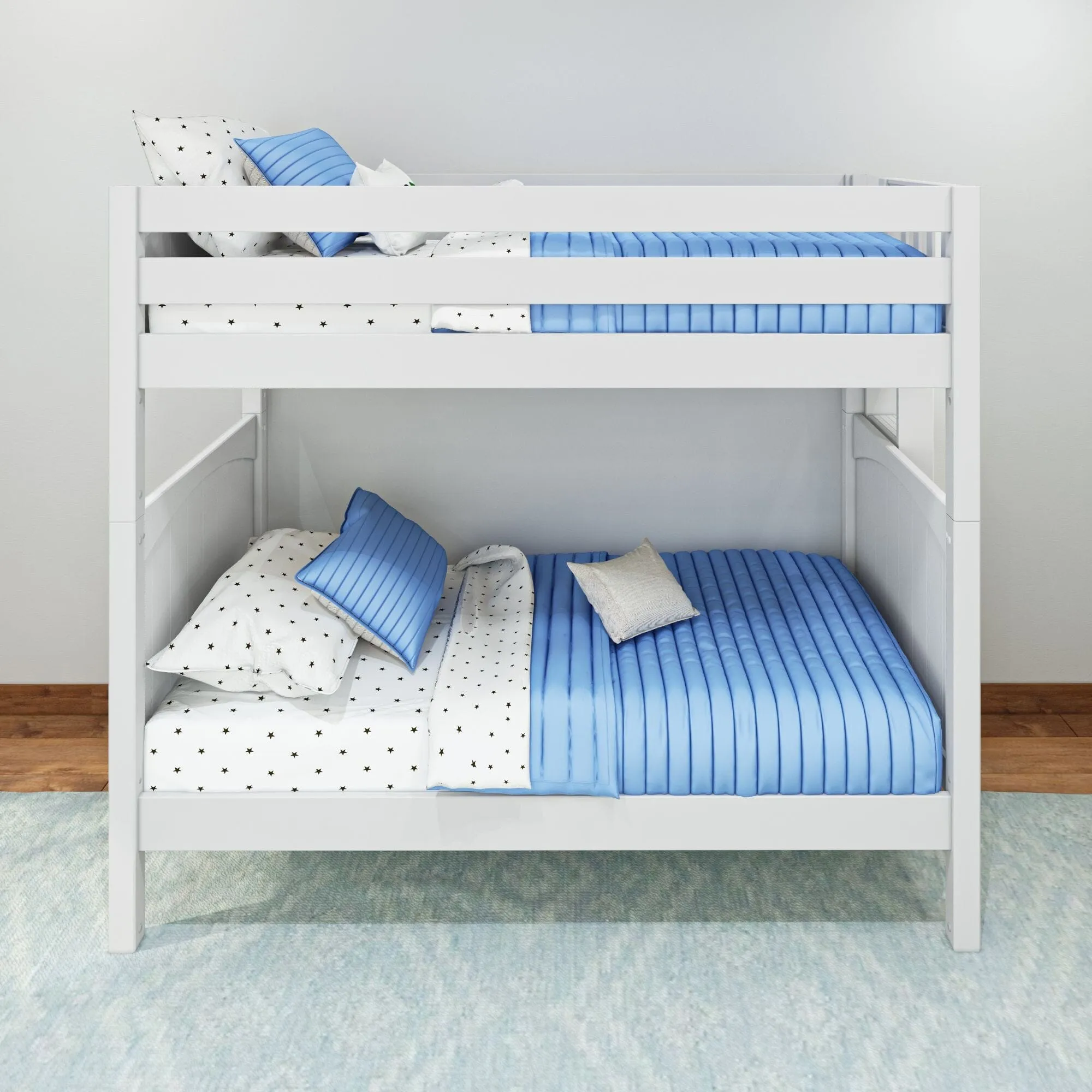 Twin Bunk Bed with Ladder on End