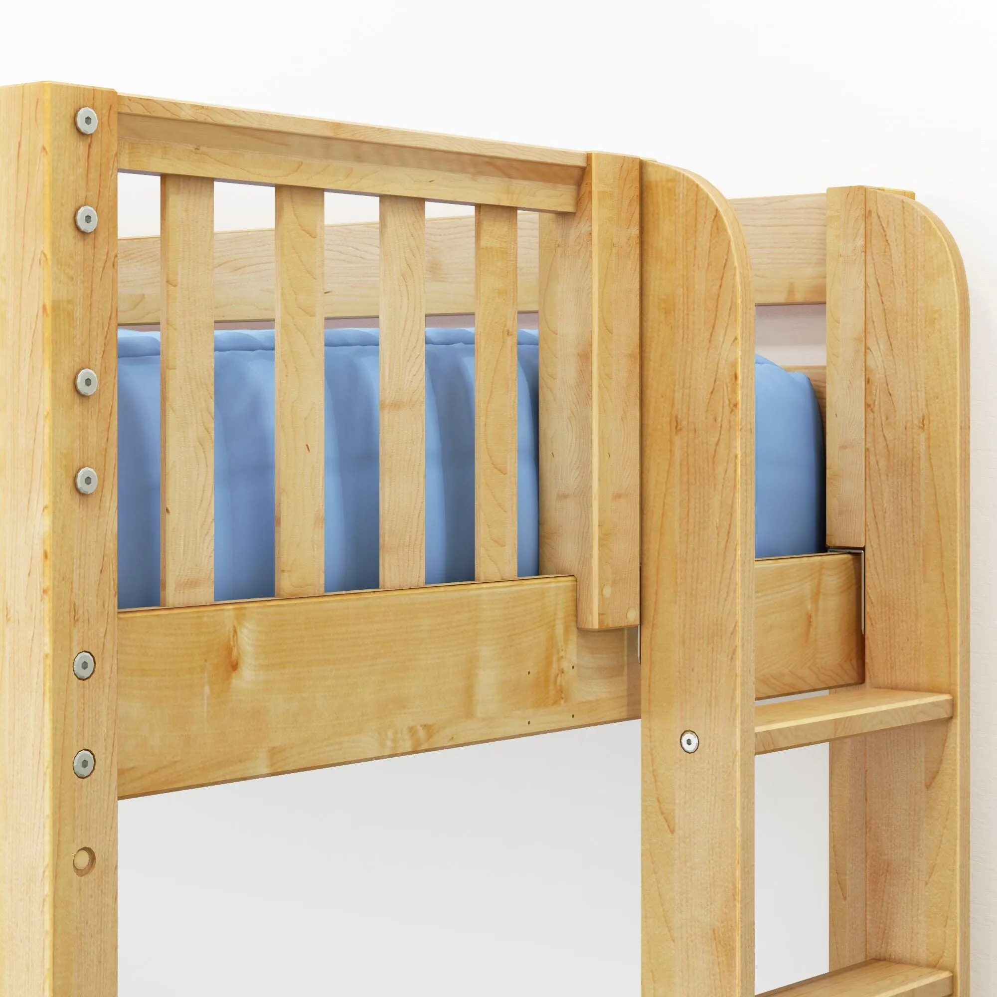 Twin Bunk Bed with Ladder on End