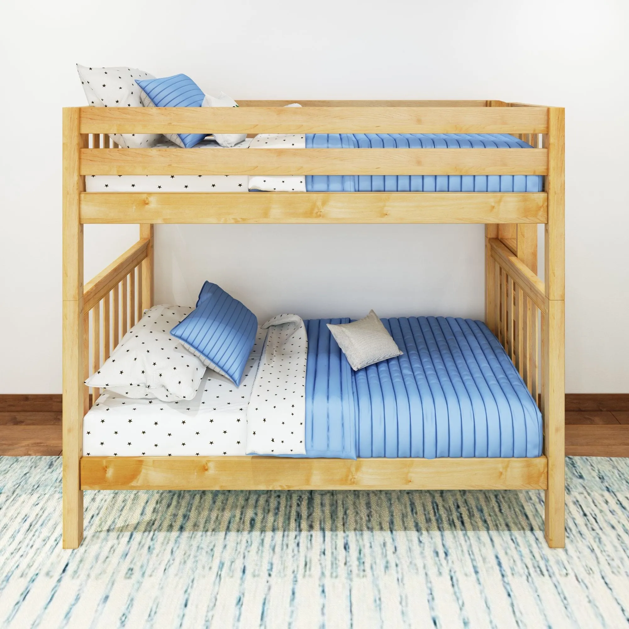 Twin Bunk Bed with Ladder on End