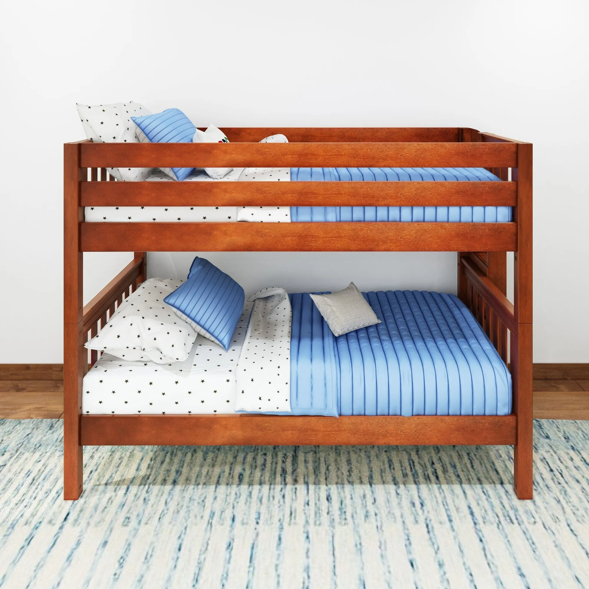 Twin Bunk Bed with Ladder on End