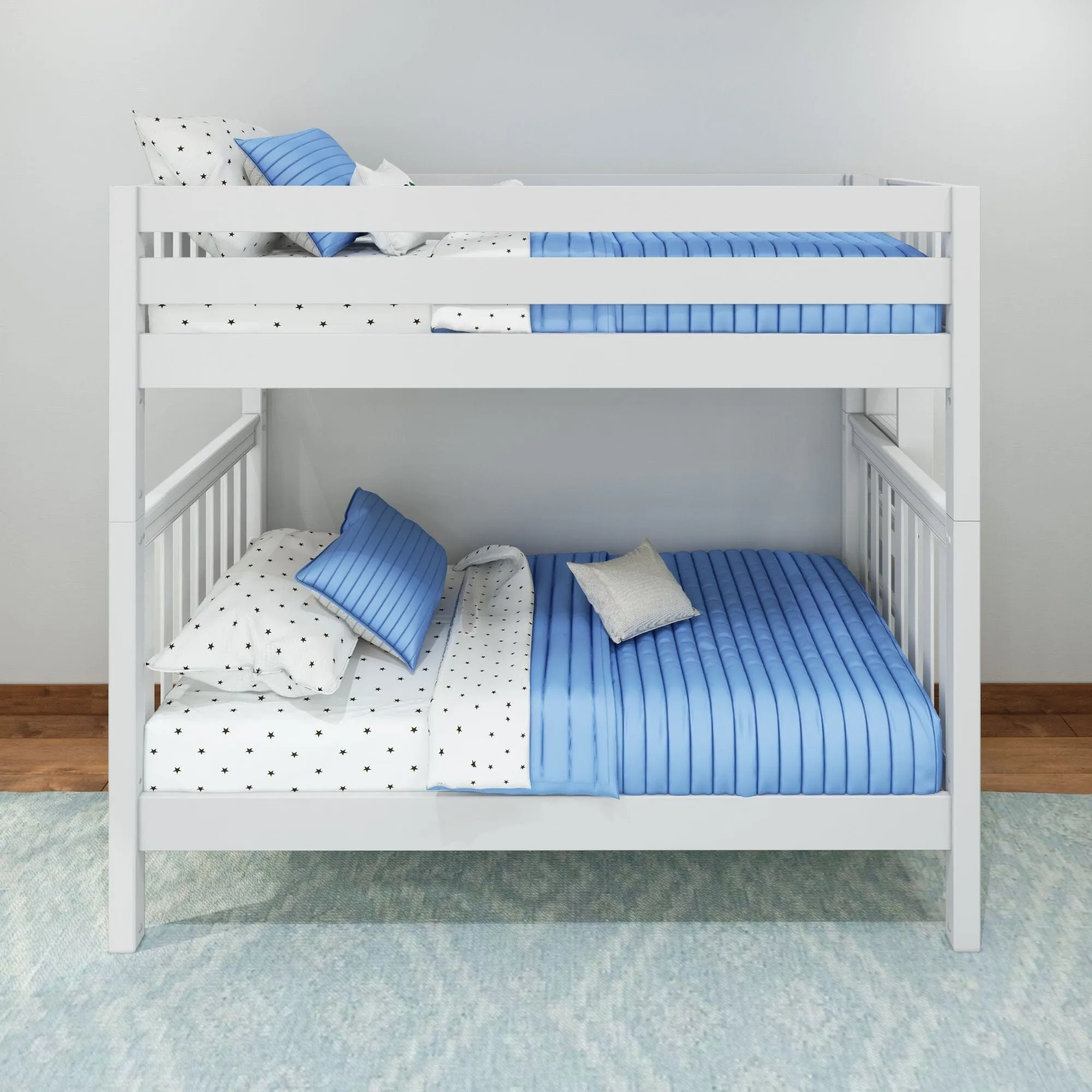 Twin Bunk Bed with Ladder on End
