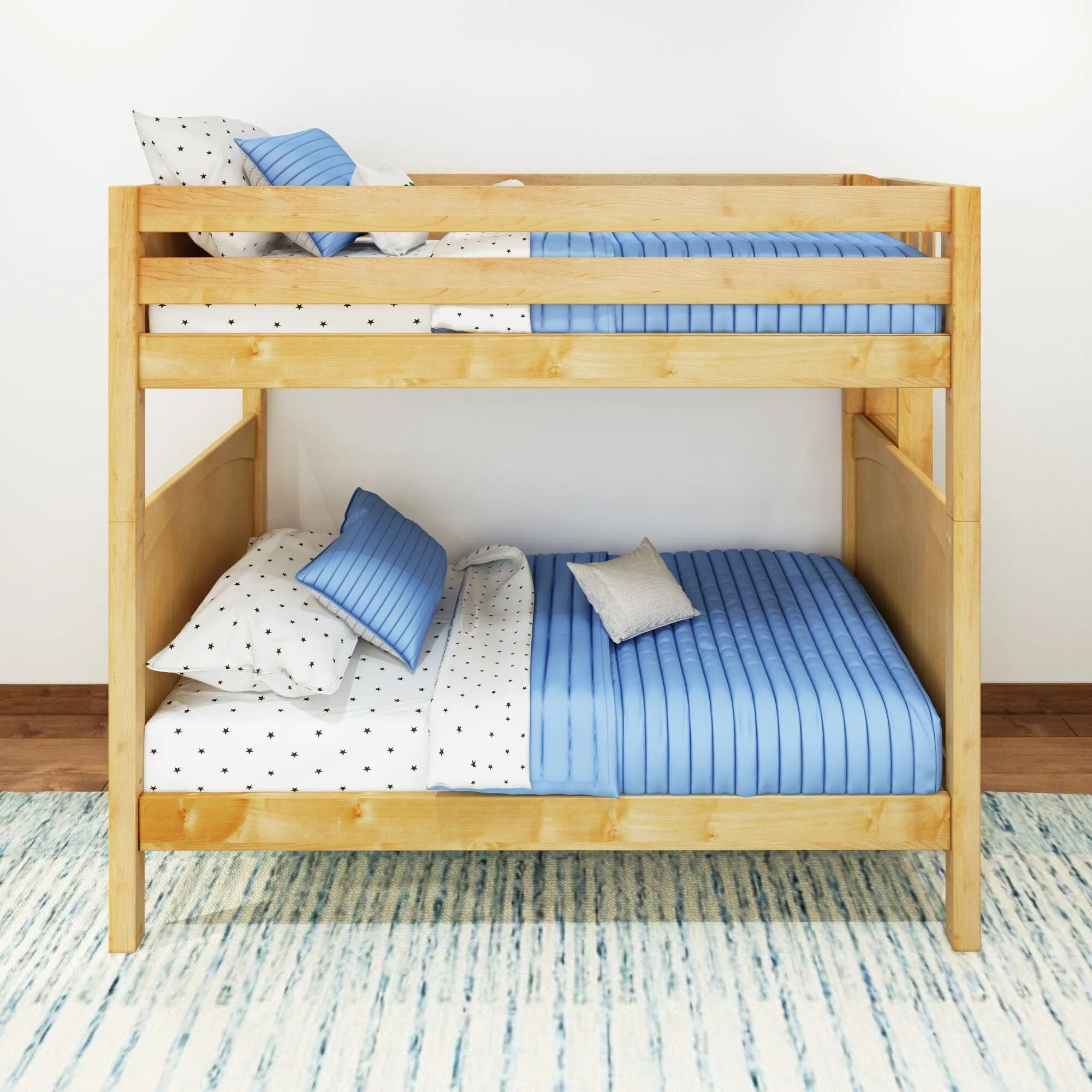 Twin Bunk Bed with Ladder on End