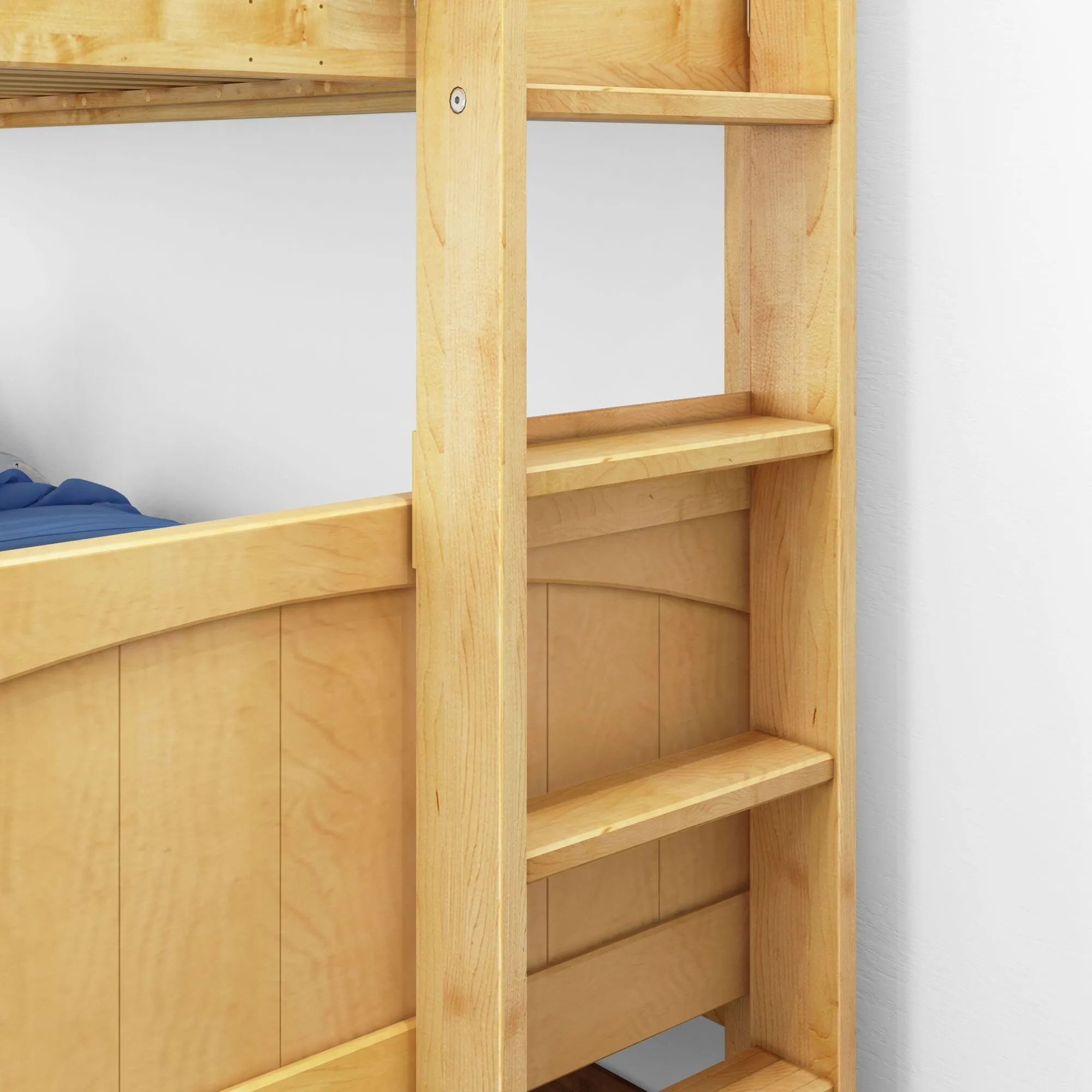Twin Bunk Bed with Ladder on End