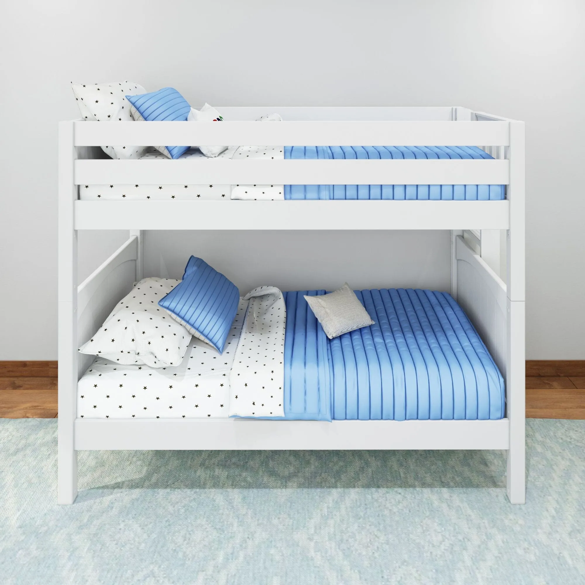 Twin Bunk Bed with Ladder on End