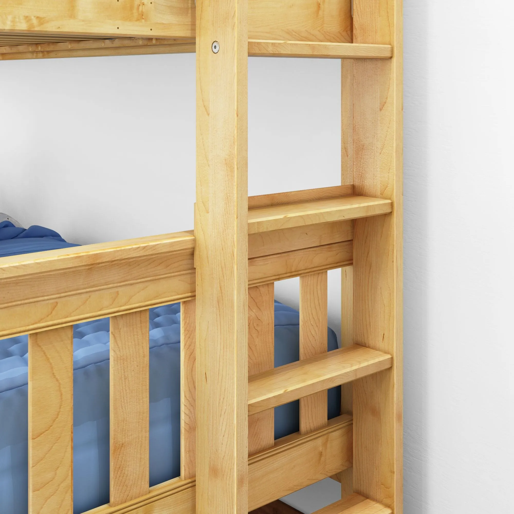Twin Bunk Bed with Ladder on End