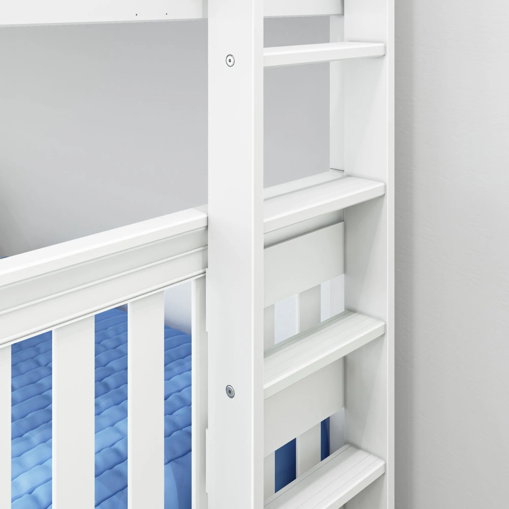 Twin Bunk Bed with Ladder on End