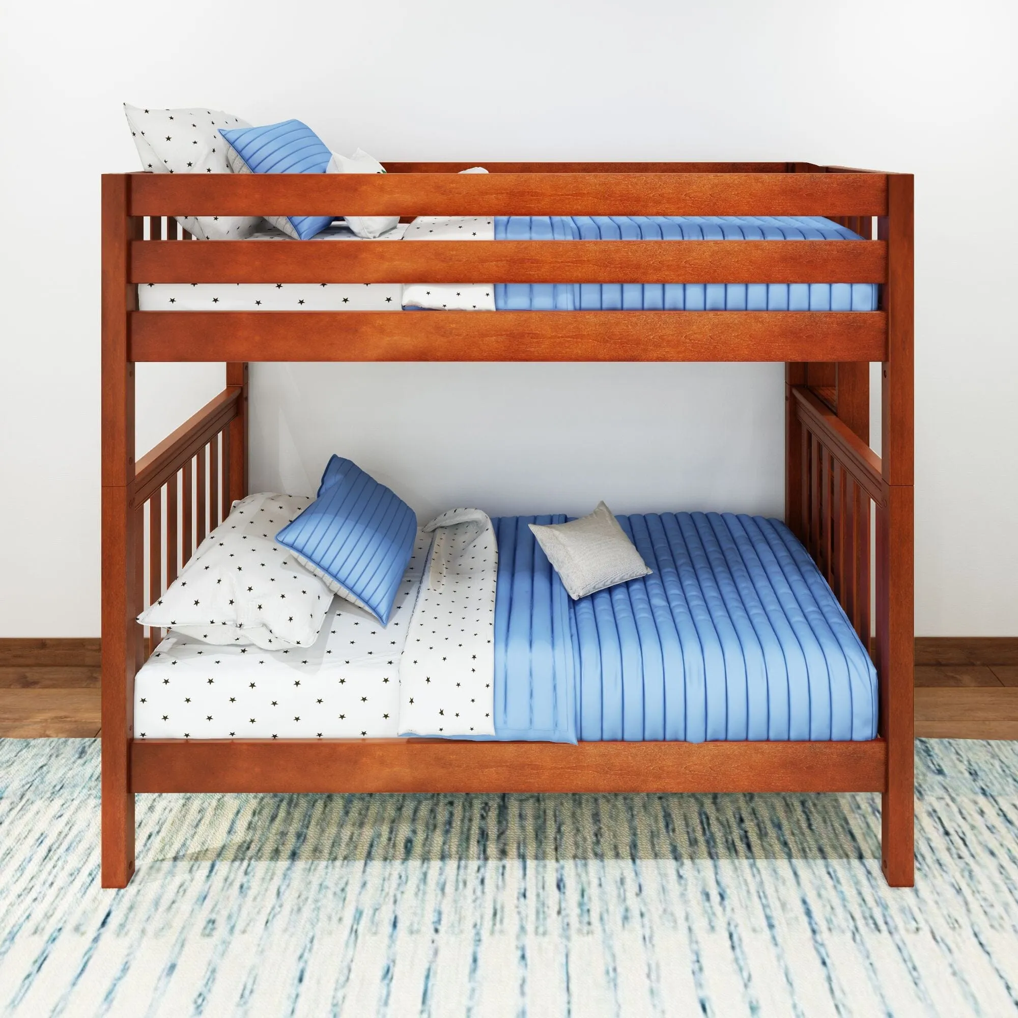 Twin Bunk Bed with Ladder on End