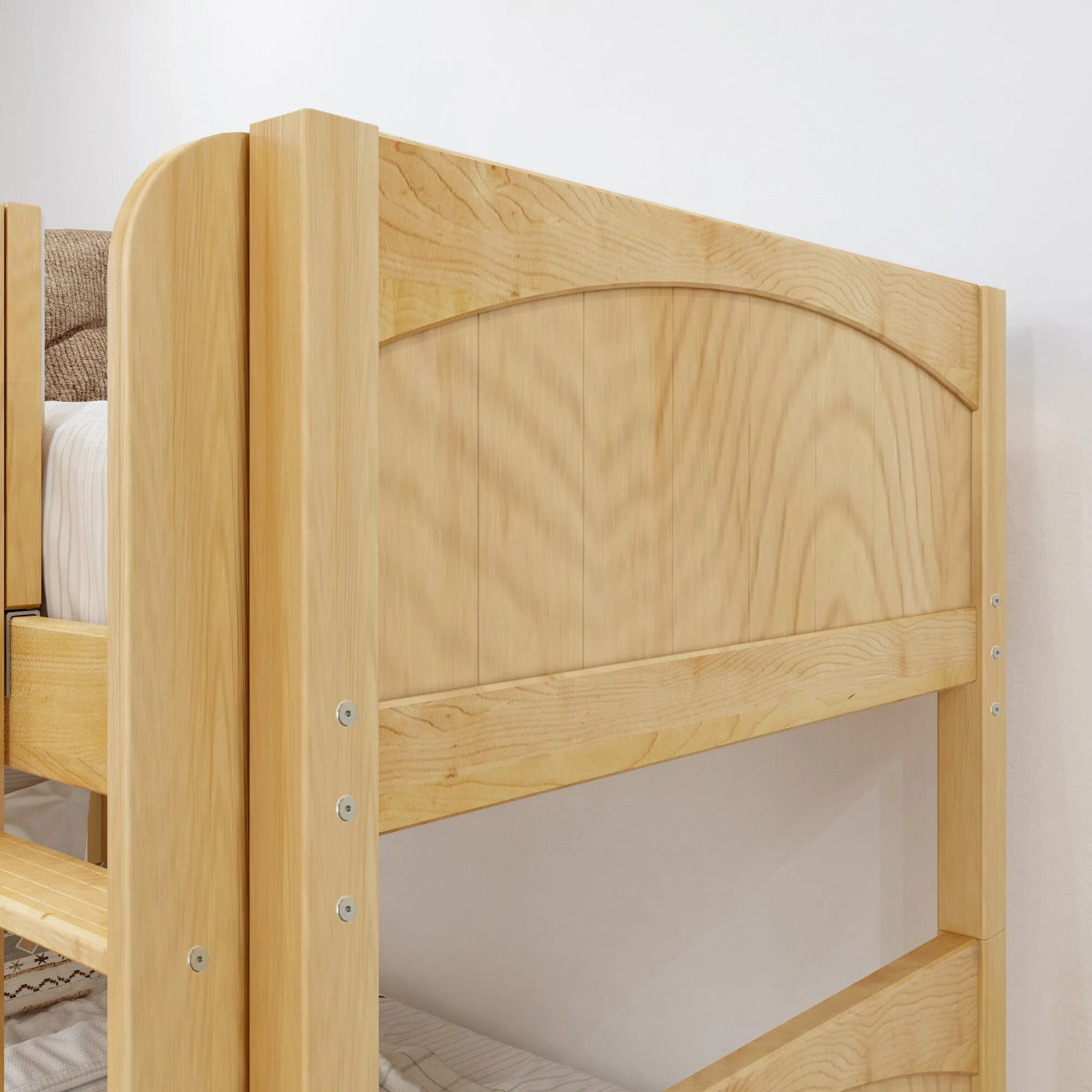 Twin Medium Bunk Bed with Stairs and Trundle Bed
