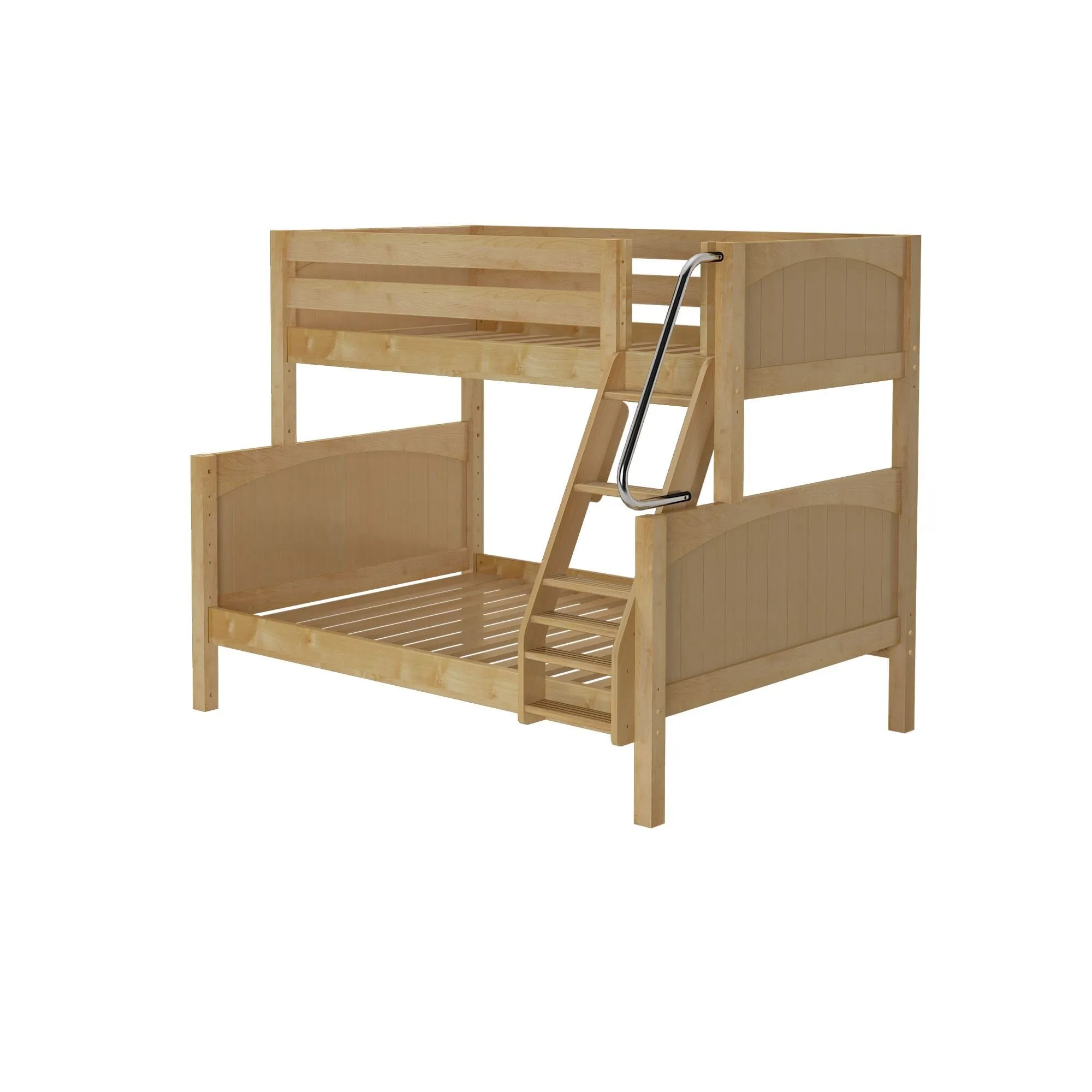 Twin over Full Medium Bunk Bed with Angled Ladder