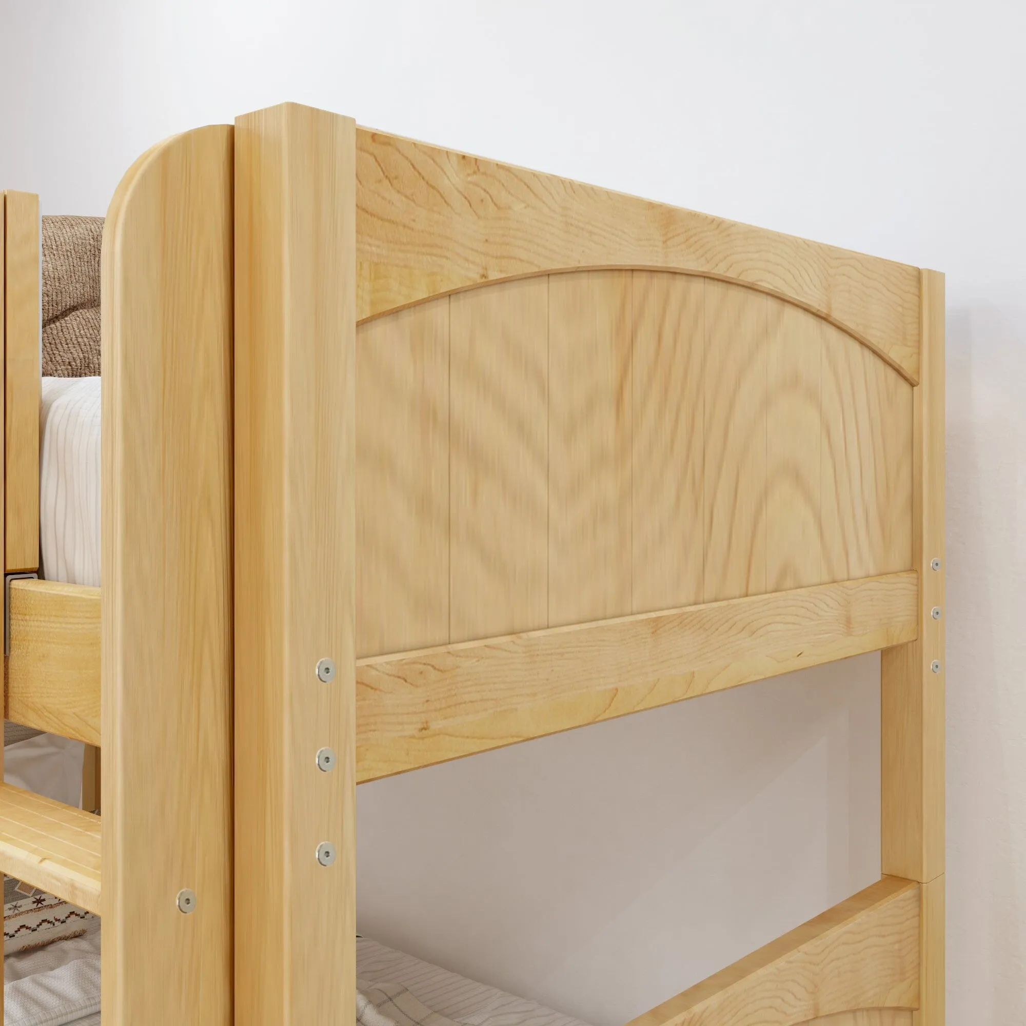 Twin over Full Medium Bunk Bed with Angled Ladder