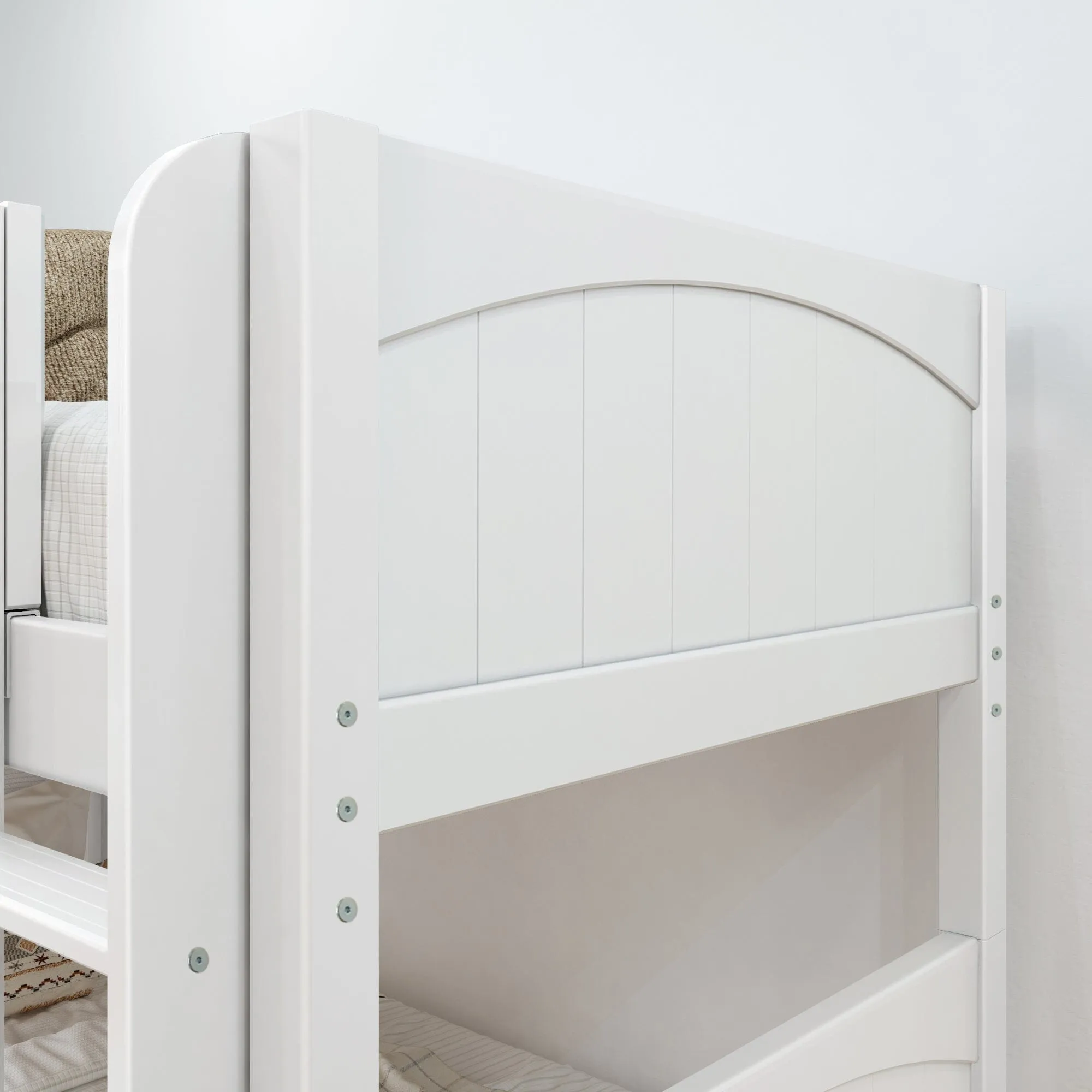 Twin over Full Medium Bunk Bed with Angled Ladder