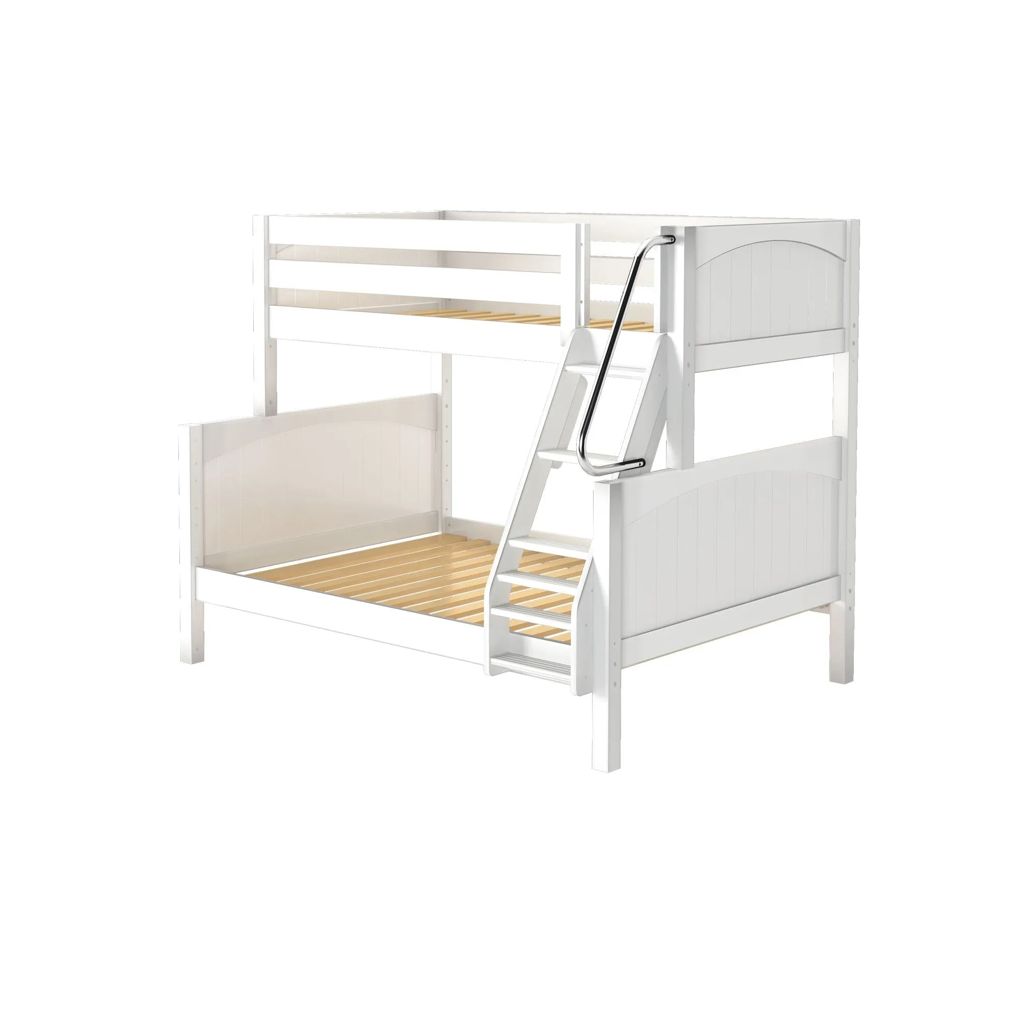 Twin over Full Medium Bunk Bed with Angled Ladder