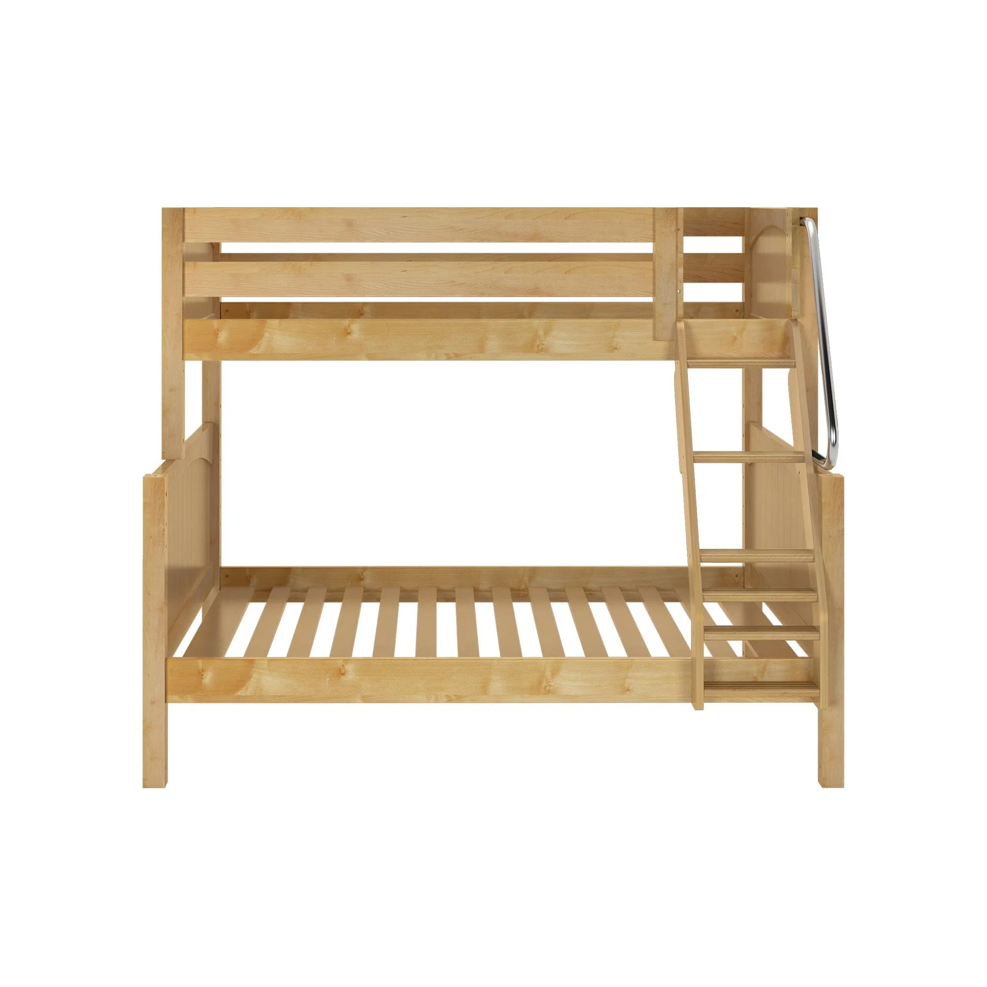 Twin over Full Medium Bunk Bed with Angled Ladder