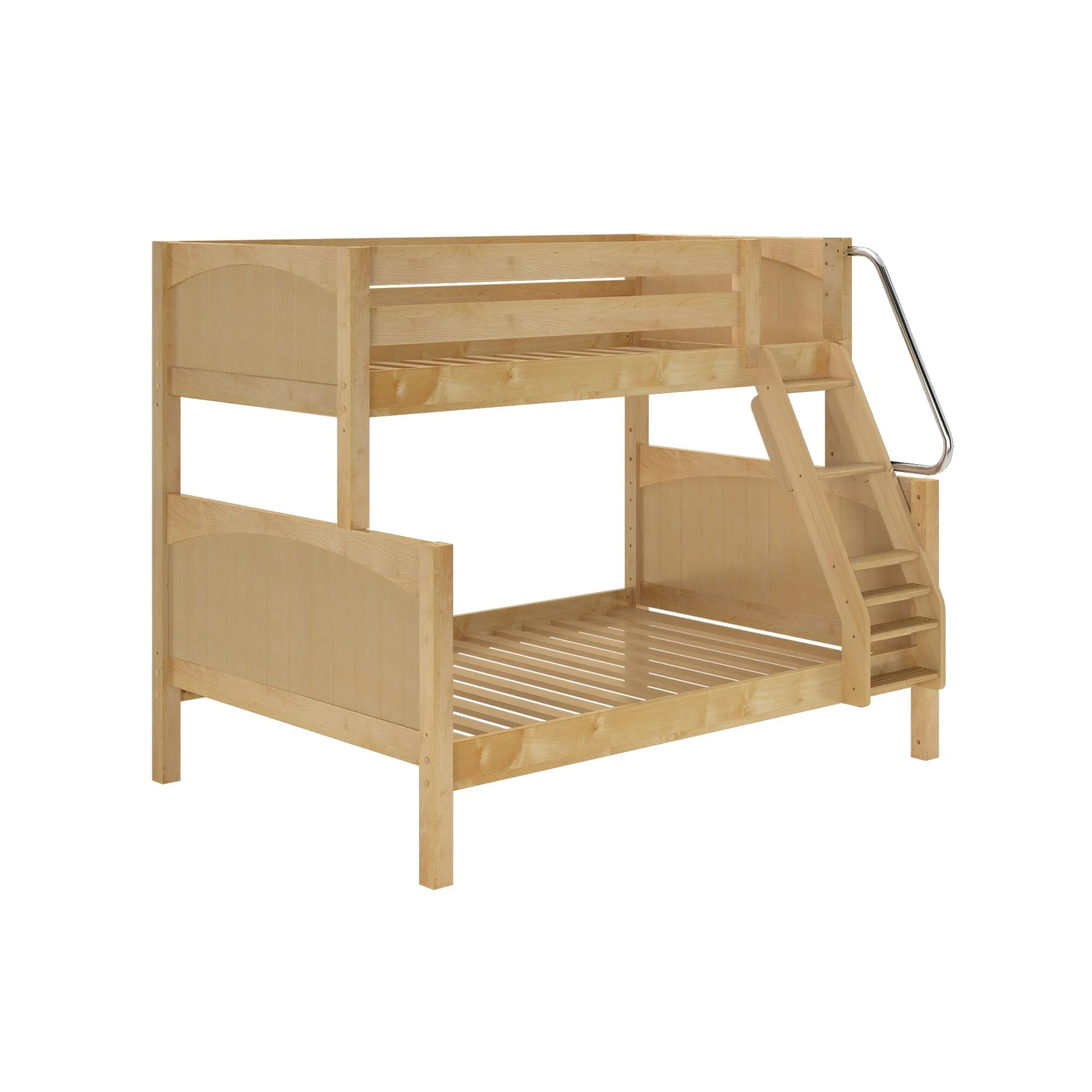 Twin over Full Medium Bunk Bed with Angled Ladder