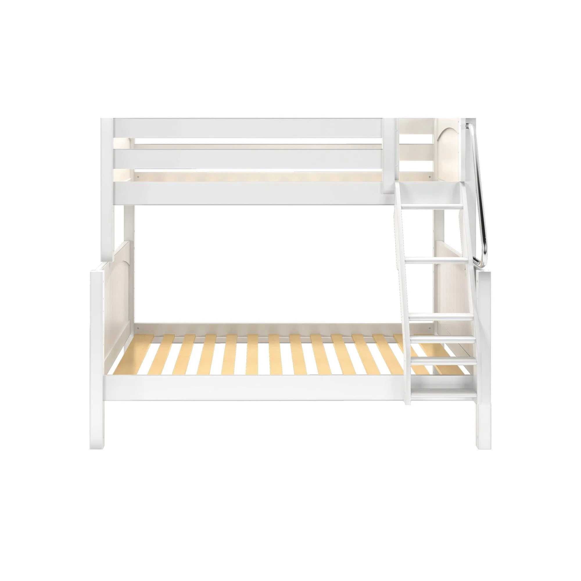 Twin over Full Medium Bunk Bed with Angled Ladder