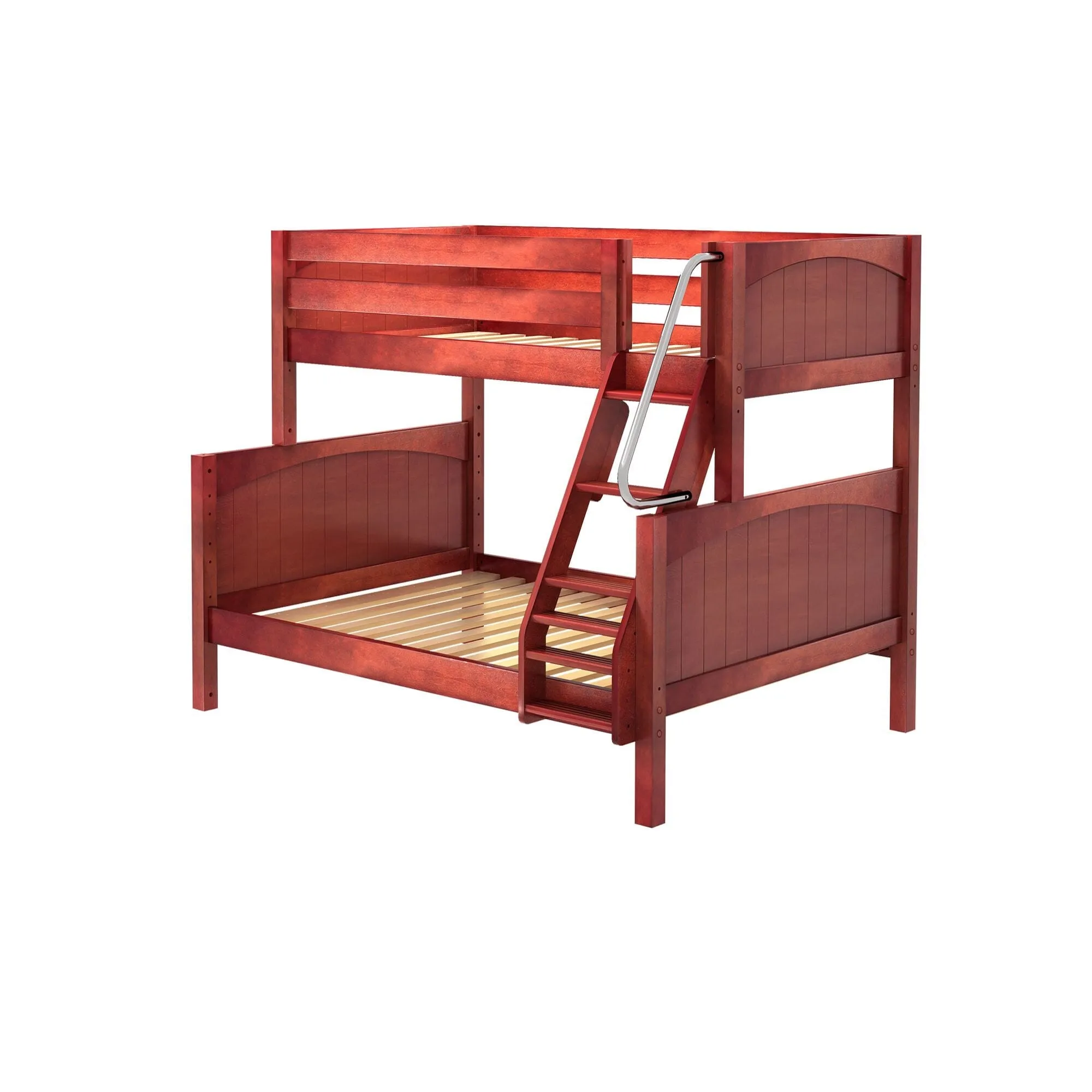 Twin over Full Medium Bunk Bed with Angled Ladder