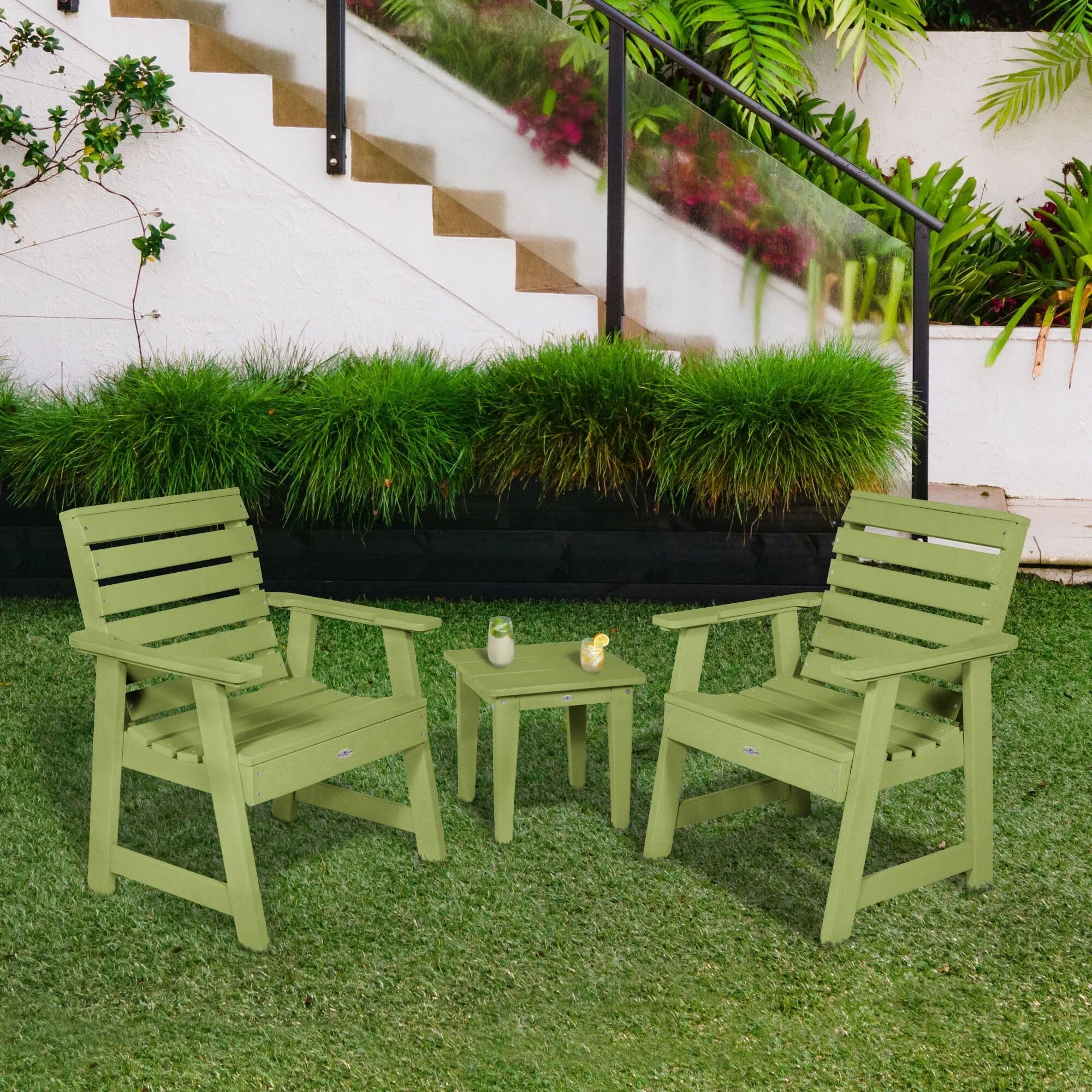Two Riverside Garden Chairs and Side Table Set