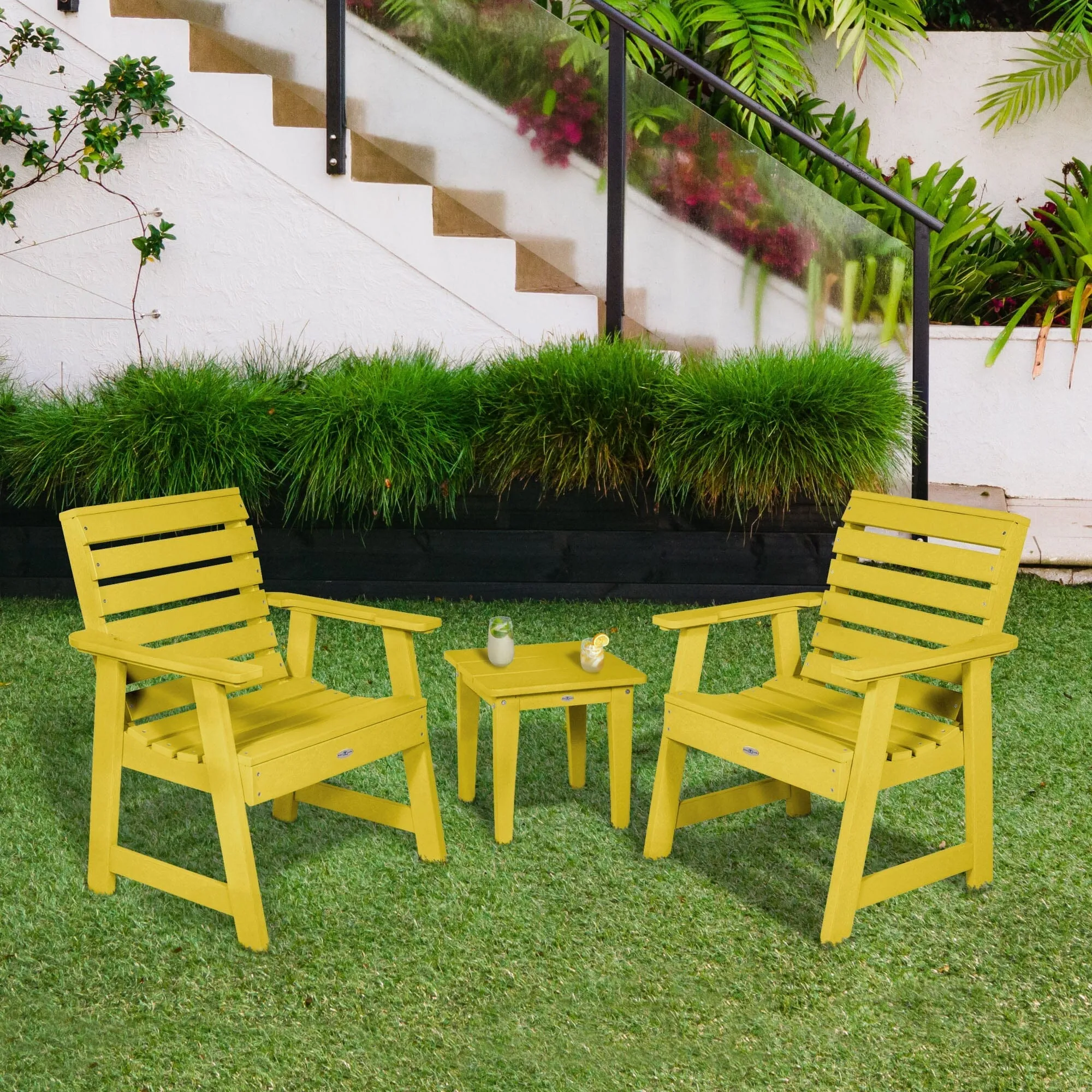 Two Riverside Garden Chairs and Side Table Set