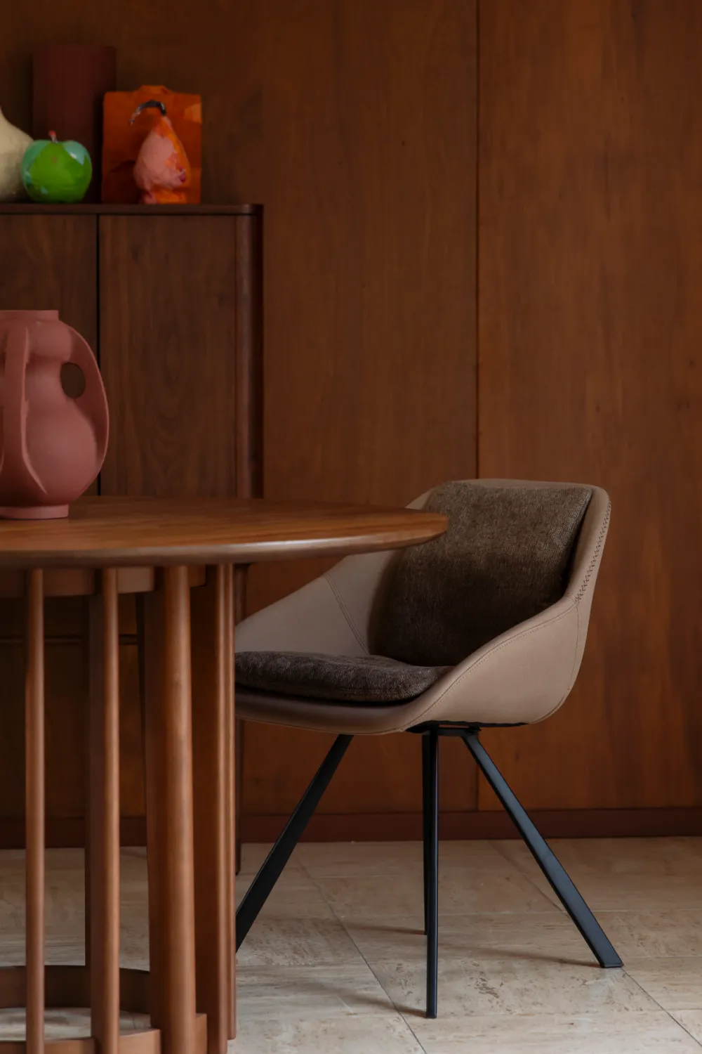 Upholstered Shell Dining Chairs (2) | Dutchbone Wakefield